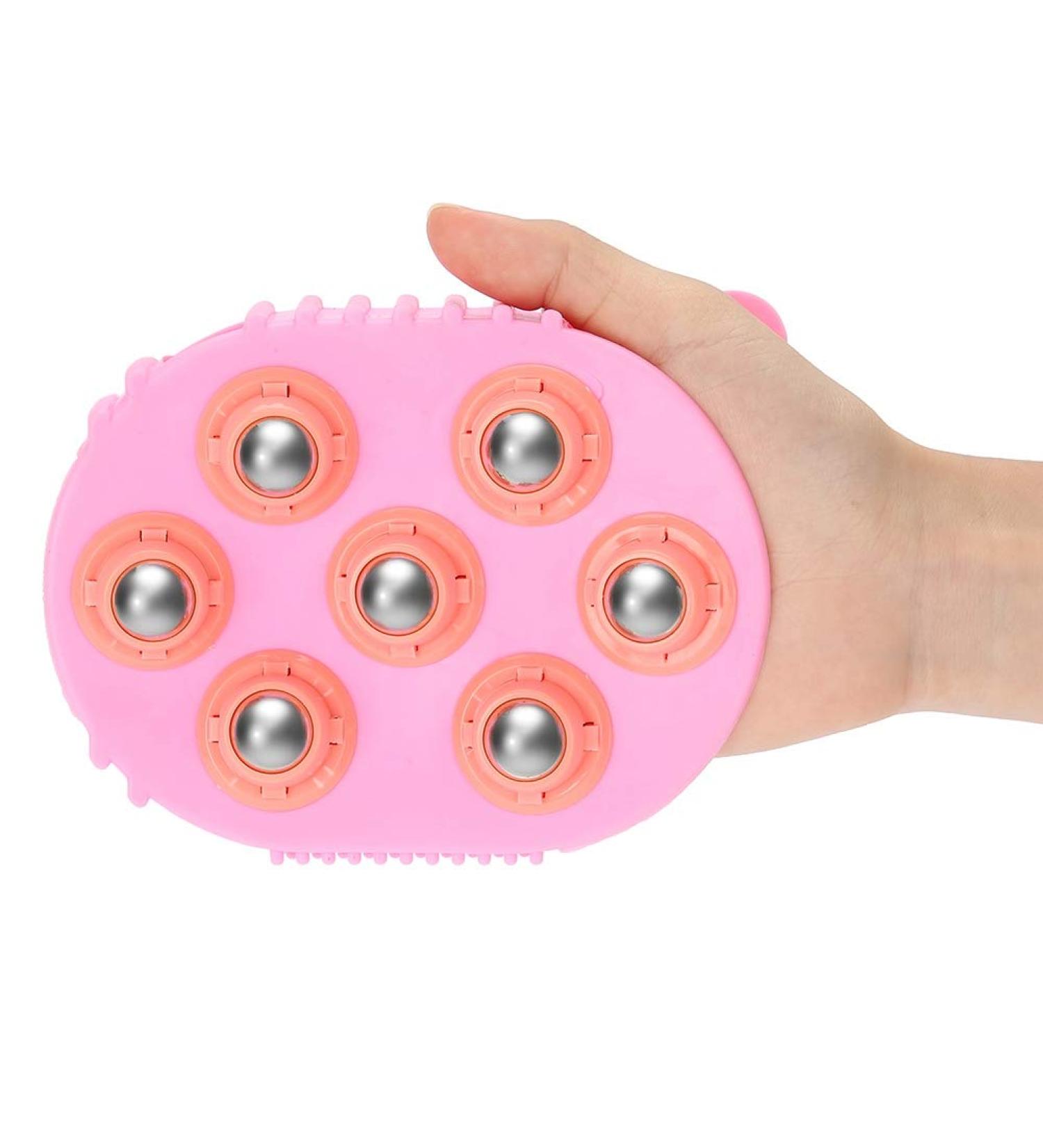 Best Cellulite Massager - 360 Massage Glove with Stainless Steel Beads for Pain Relief & Relaxation | International Shipping - Buy Online on GoSupps.com