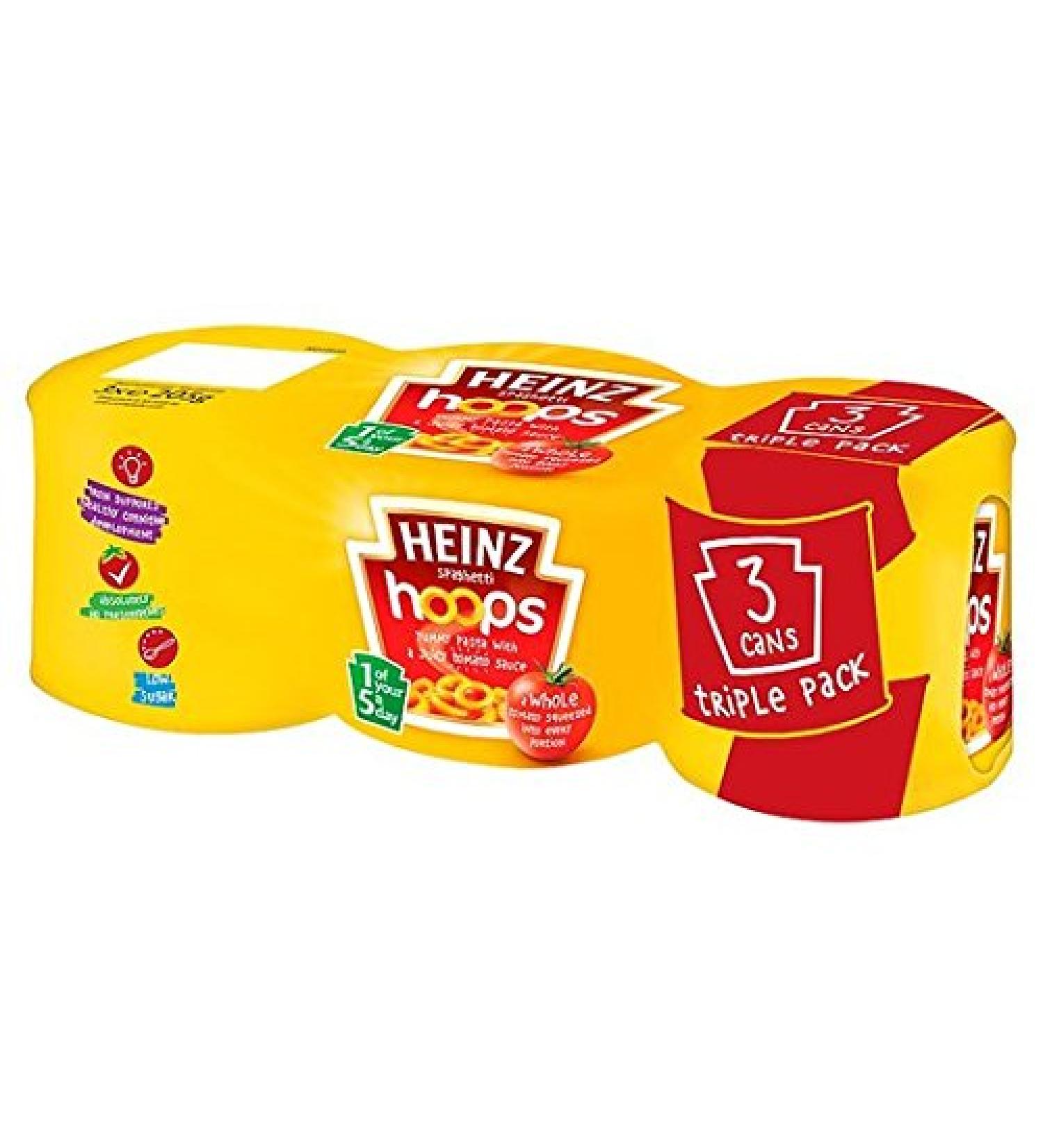 HEINZ Heinz Set of 3 Spaghetti Hoops 3 x 205g
