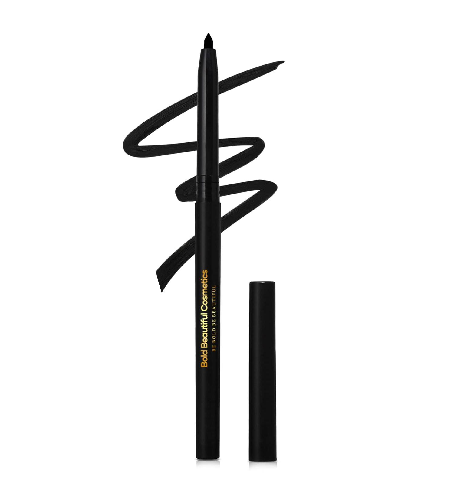 Bold Beautiful Cosmetics Mechanical Gel Eyeliner Pencil - Smudge-Proof, Waterproof, Long Lasting (Black) - Buy Online on GoSupps.com