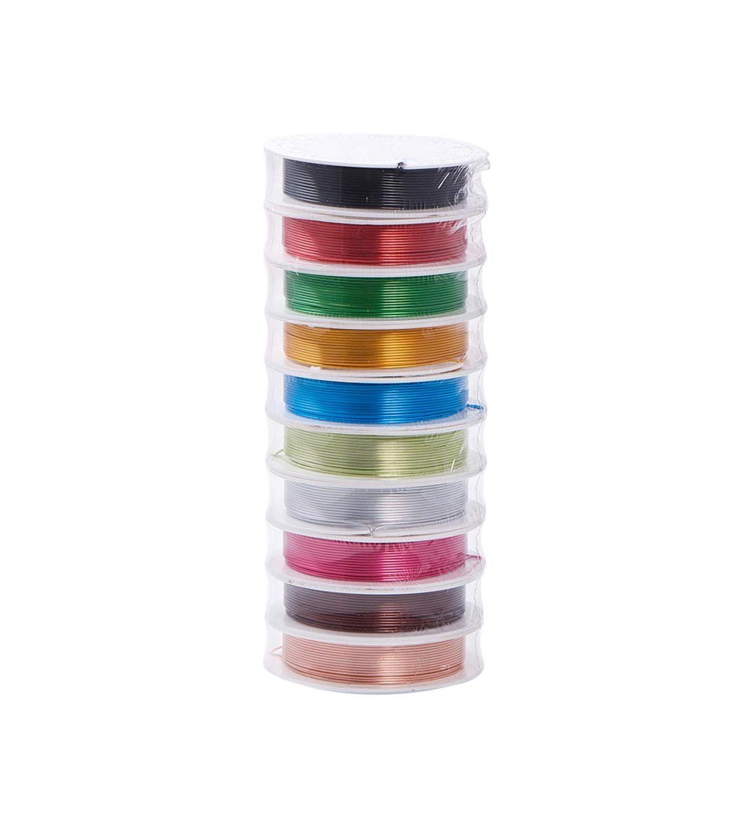PandaHall 10 Rolls 160 FT 10 Colors 0.8mm Aluminum Craft Wire - Flexible Floral Colored Beading Wire for DIY Jewelry Making - Buy Online on GoSupps.com