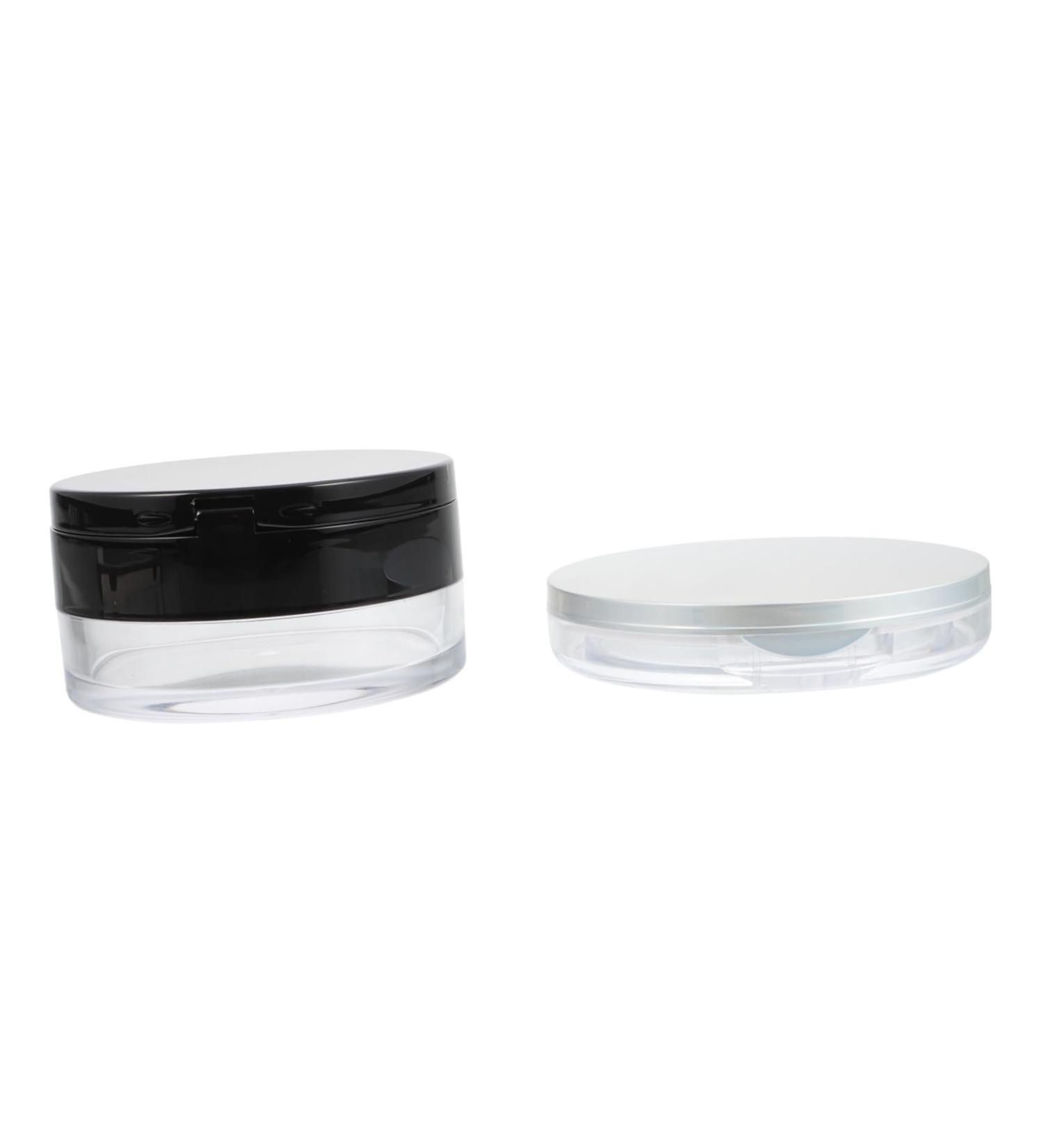 Housoutil 2 Sets Cases Mirror Makeup Powder Empty Containers Cushions Loose Cosmetic Compact Case Puffs Puff - Buy Online on GoSupps.com