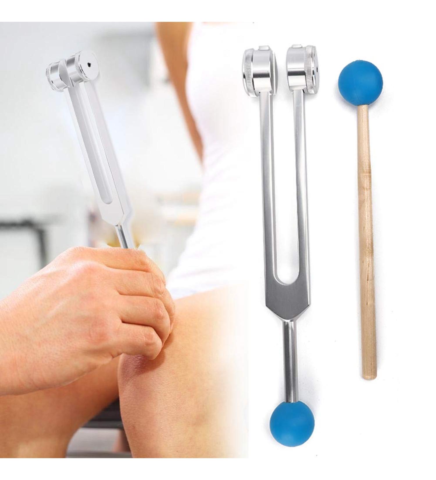136.1 Hz Low-Frequency Aluminum Alloy C Tuning Fork with Hammer | Ideal for Body & Mind Cleansing - International Shipping - Buy Online on GoSupps.com