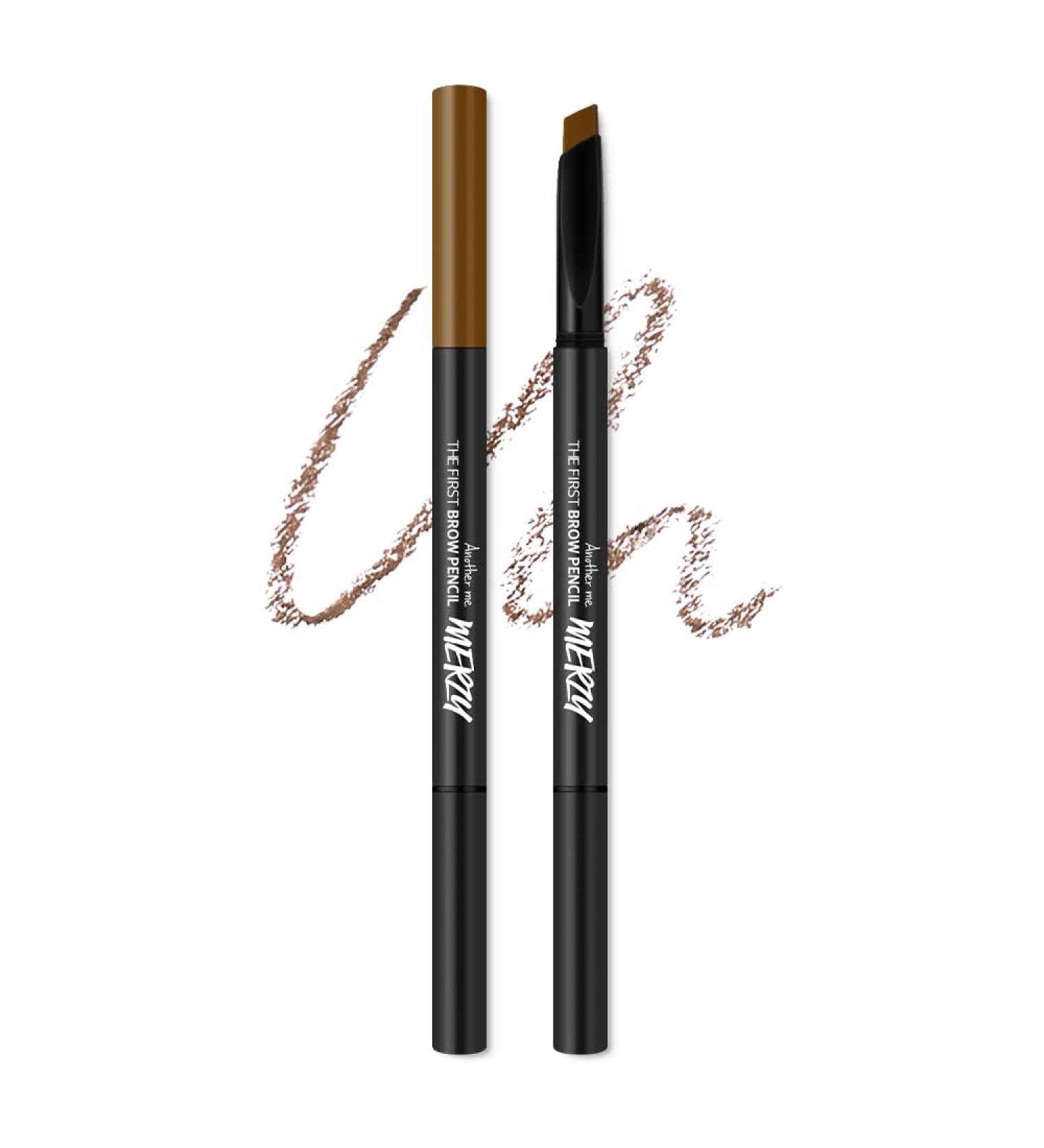 Buy MERZY Waterproof Brow Pencil - Long Lasting High-Intensity Color in Almond Brown (#B3) - Triangular Tip - 0.01 Fl Oz - International Shipping Available - Buy Online on GoSupps.com