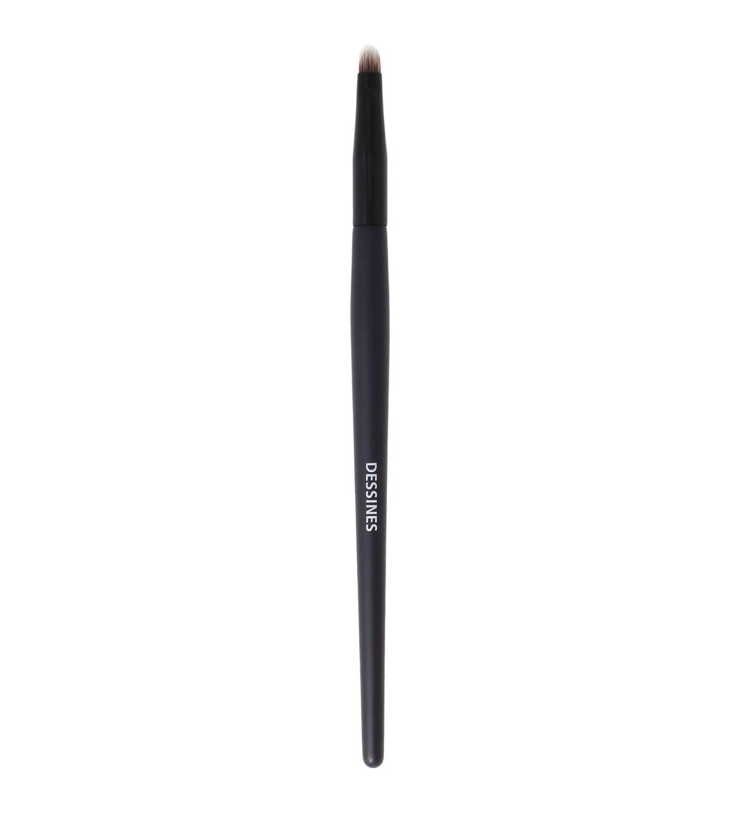 DESSINES Vegan Professional Makeup Brush | Natural Wooden Handle | TU-785 Eyeliner Black | International Shipping - Buy Online on GoSupps.com