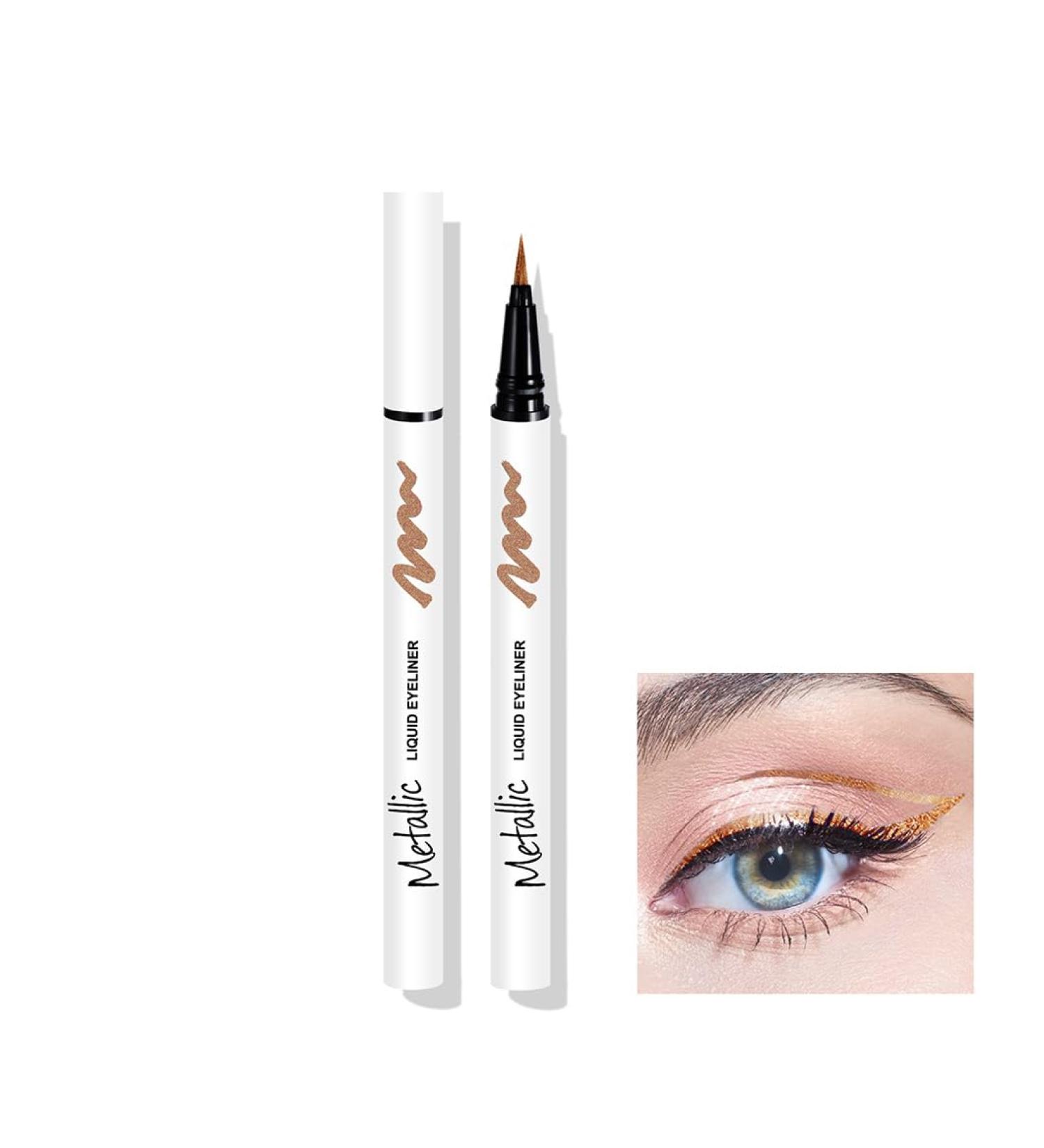 LXZJJM Professional Pearlescent Glitter Liquid Eyeliner - Long-Lasting Waterproof Cruelty-Free and Vegan Smooth and Easy to Apply (06 0.7g/0.025OZ) - Buy Online on GoSupps.com