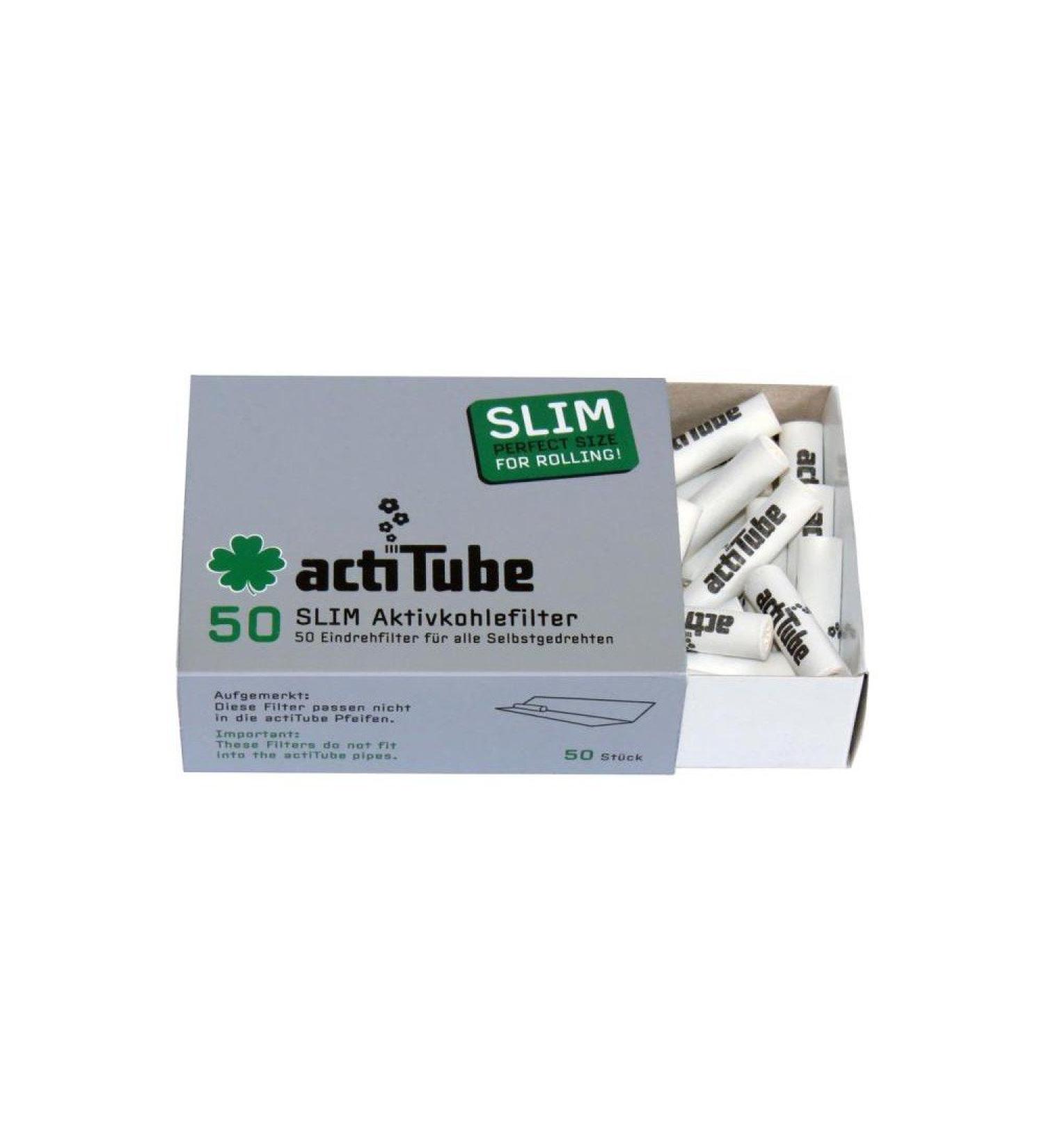 actiTube 2 X Slim activated carbon filter 7.1mm (1x50) World first! Activated carbon filter