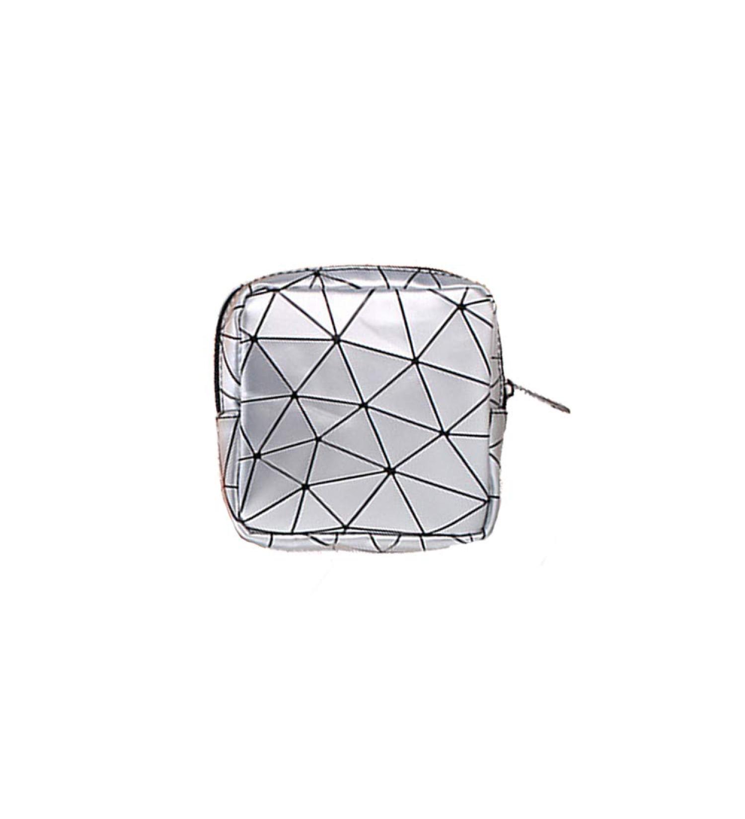Large Capacity Zipper Sanitary Napkin Storage Bag - Silver - Buy Online on GoSupps.com