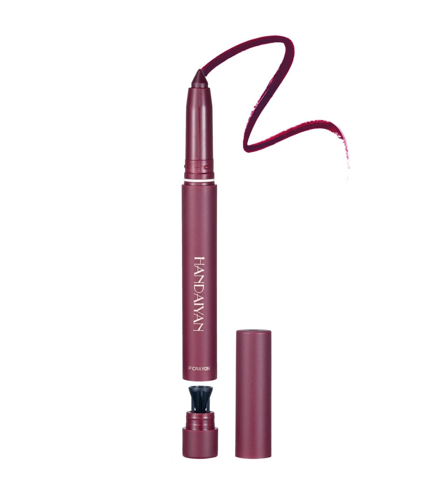 Cbincn Matte Velvet Pencil Lipstick Long Lasting Non Fading Lip Liner Lipstick Matte Light Crayon Lipstick with Built-in Sharpener Rotary Cut Dual Purpose - Buy Online on GoSupps.com