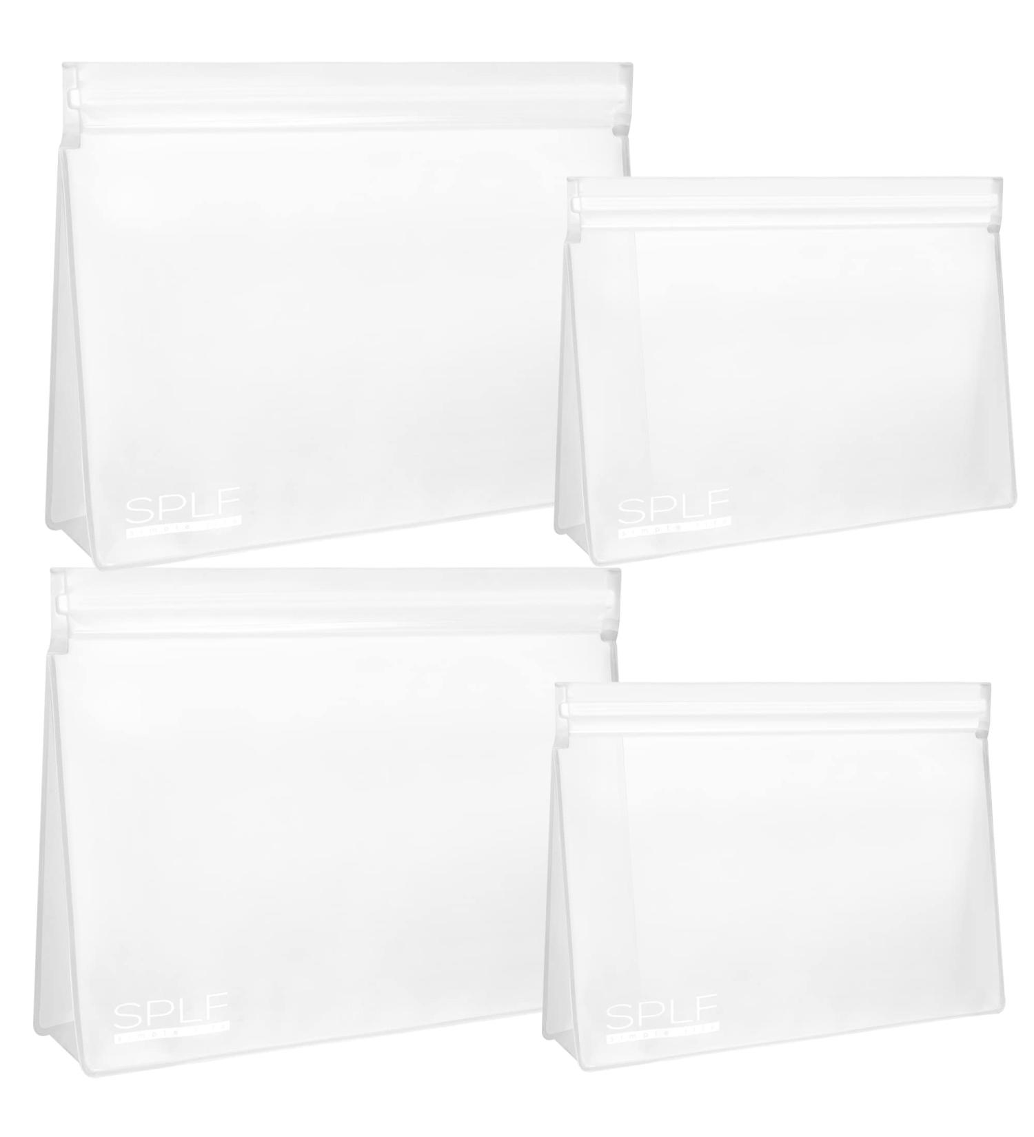 SPLF 4 Pack TSA Approved Leakproof Clear Toiletry Bags - Quart Size Zipper Bags for Travel, BPA Free Makeup Cosmetic Bags for Men and Women - Airport Compliant - Buy Online on GoSupps.com