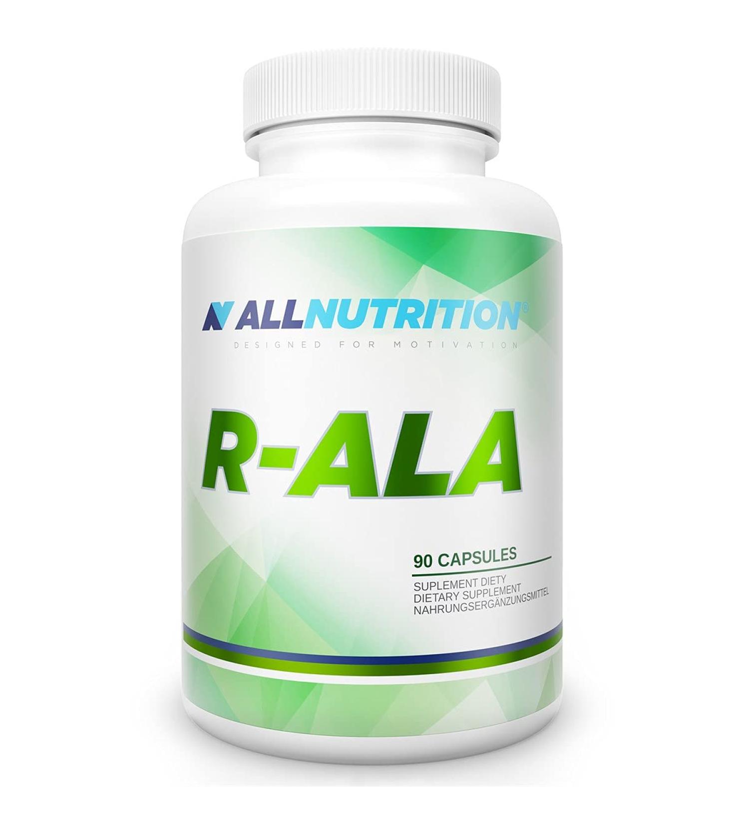 Allnutrition R-ALA 90 Caps - High Quality Alpha Lipoic Acid Supplement - 1 kg - Buy Online on GoSupps.com