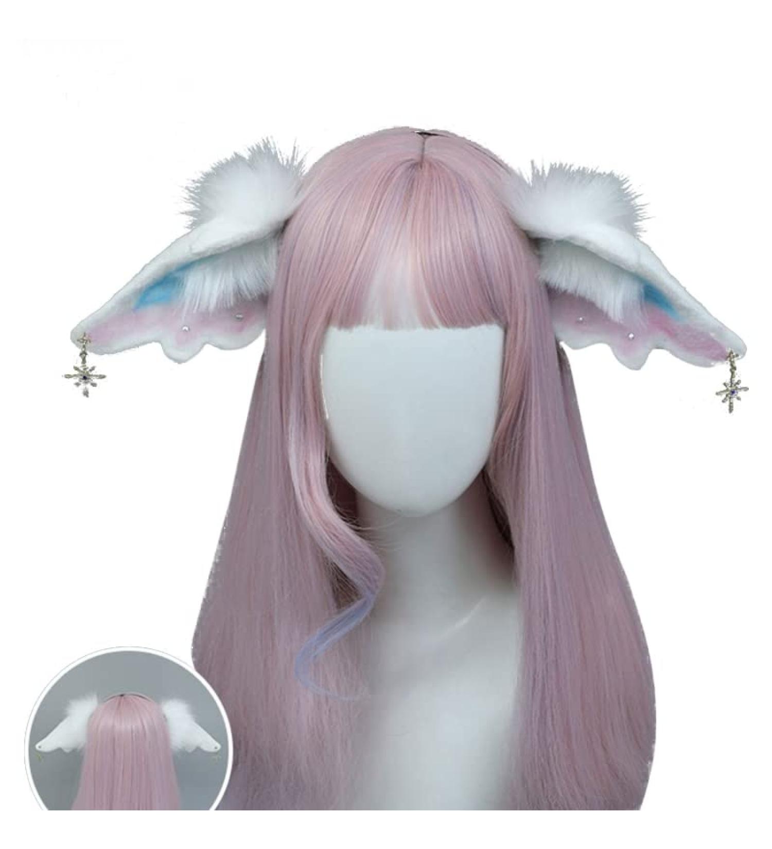 Furry Wolf Ears Fox Ears Cat Headband Lovely Plush Animal Hair Hoop Kawaii Anime Cosplay Headband Christmas Halloween (9) - Buy Online on GoSupps.com