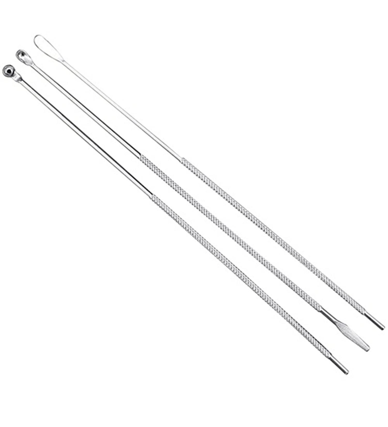 TARVIT Stainless Steel Earwax Removal Set | Double-End Ear Pick & Wax Curette Tool for Effective Ear Cleaning - Buy Online on GoSupps.com