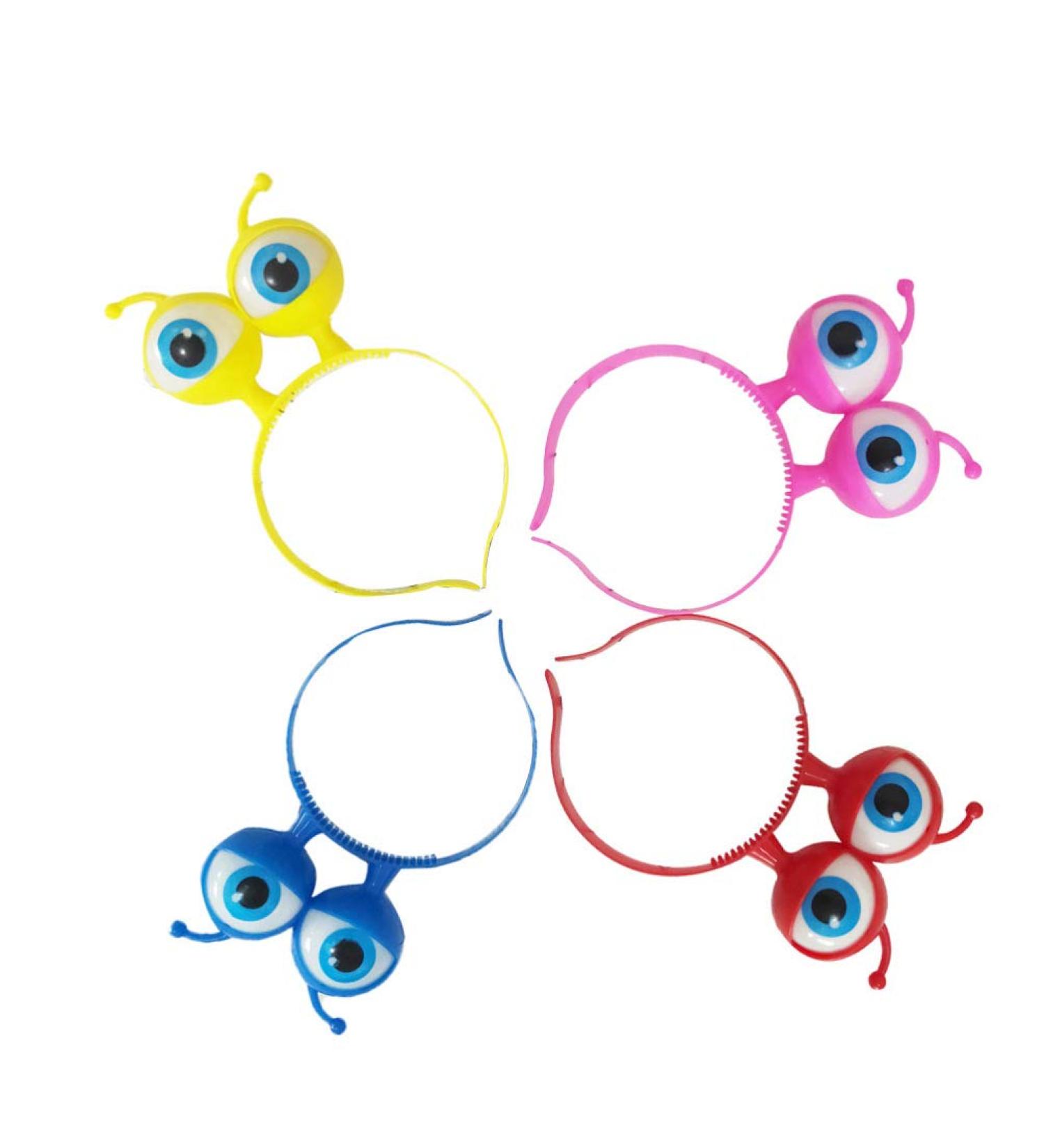 Toyvian 4-Pack Bright Headbands | Flash Glitter Big Eyes Headdress for Kids & Adults | Halloween Costume Accessories - Buy Online on GoSupps.com