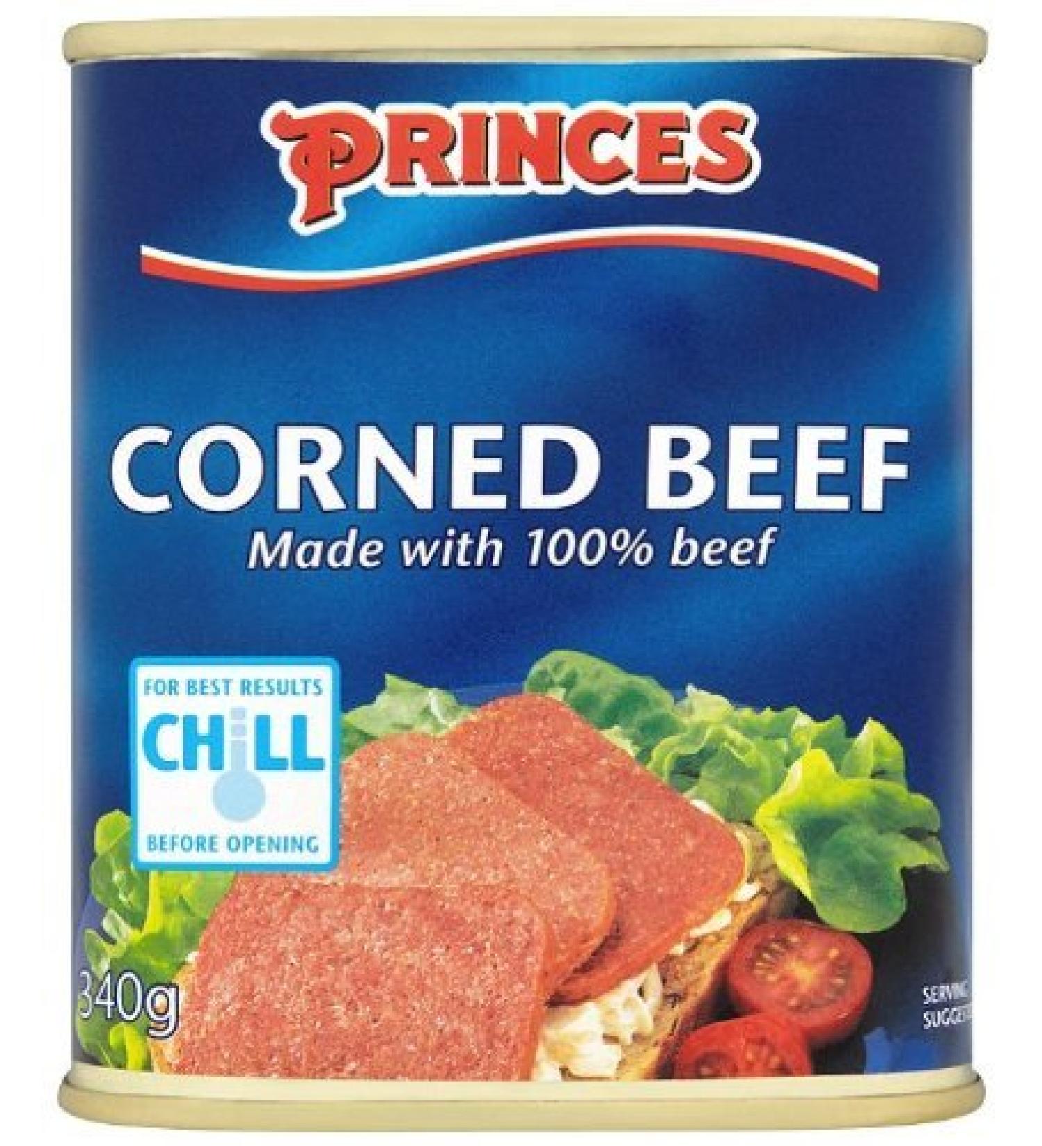 Princes Corned Beef 340g x 6 340 gram