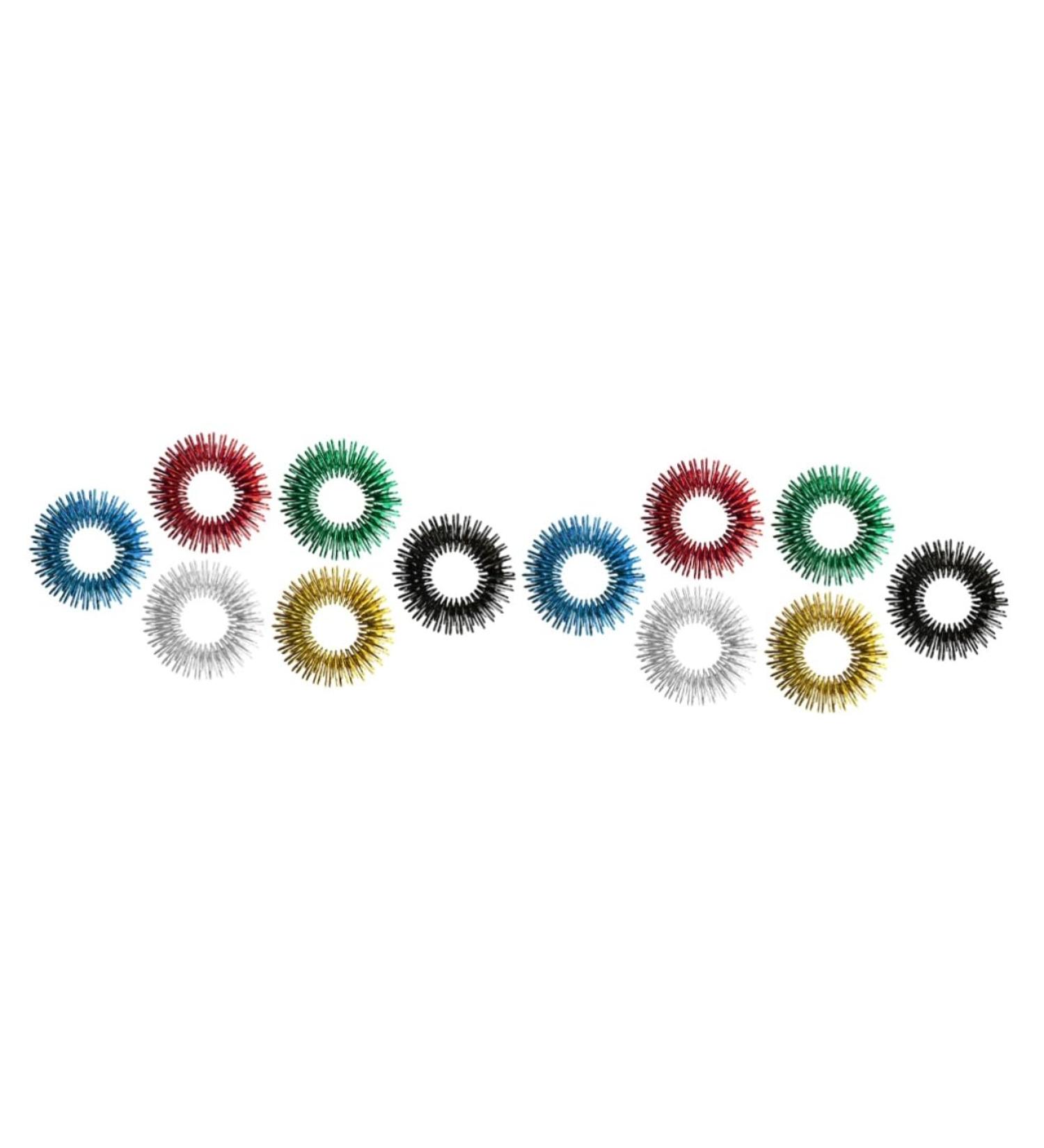 FOMIYES 12 STK Hand Zappel Toys - Finger Massage Roller Rings for Kids & Adults | Stress Relief Play Set - Buy Online on GoSupps.com