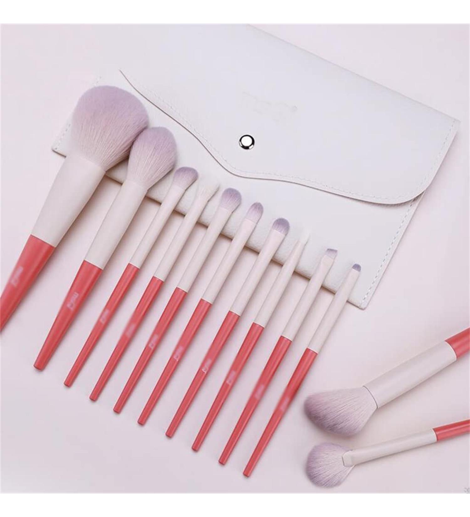 Peach Makeup Brush Set - Soft Animal Hair Eyeshadow Brushes | Full Tool Kit for Flawless Makeup - Buy Online on GoSupps.com