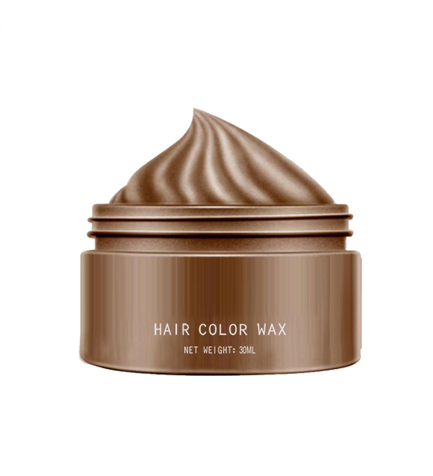 Temporary Hair Color Wax Silver Gray Hair Dye Wash Hairstyle Cream Tint Instant Color Done Natural Styling Gel for Men Women All Ages Professional Use Brown - Buy Online on GoSupps.com