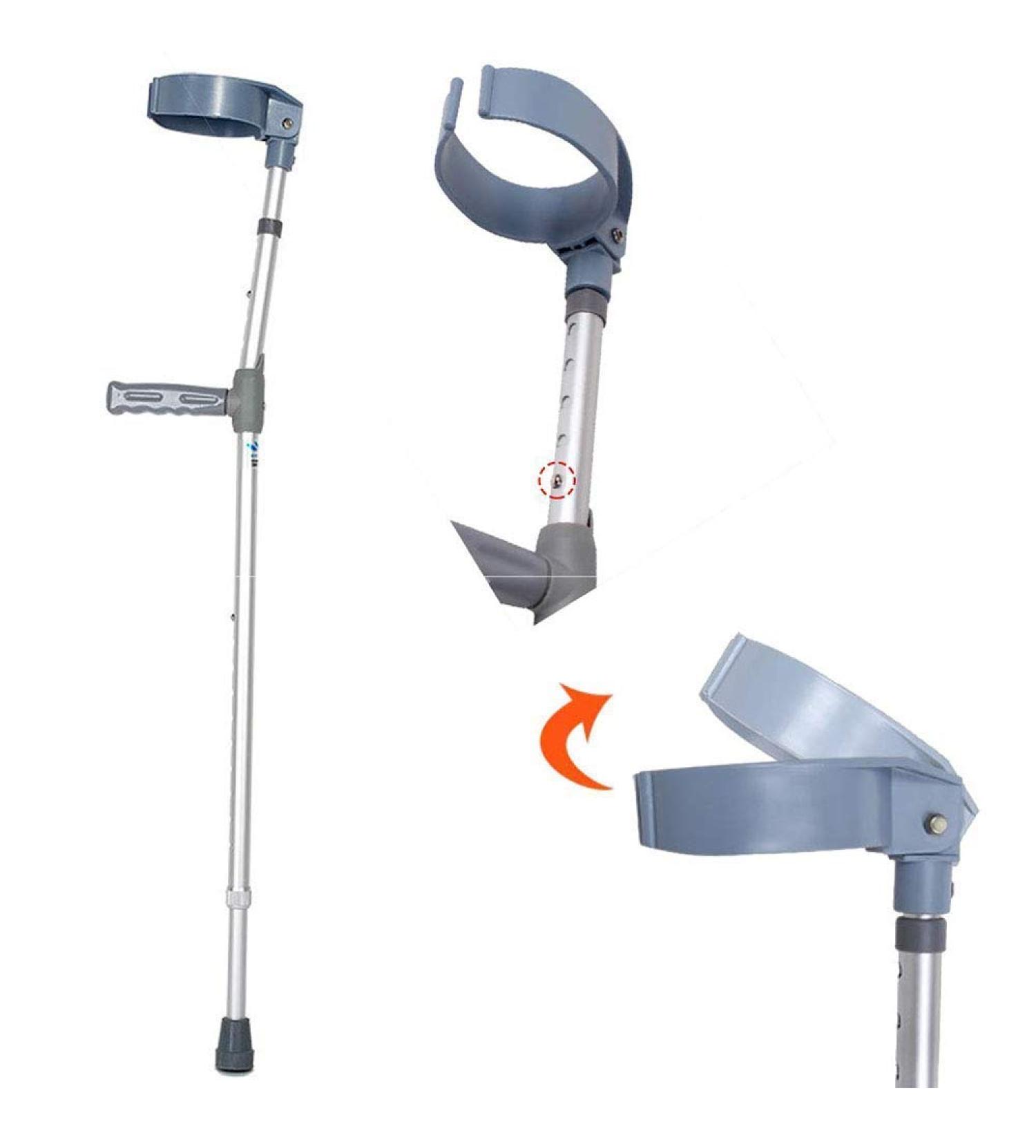 Axillary Crutches Lightweight Telescopic Adjustable Arm Cuff Non-Slip Crutches Rehabilitation Aid Walking Sticks Canes Suitable for Adults and Teenagers Ergonomic Handles Comfortable Grip Warm as ever - Buy Online on GoSupps.com