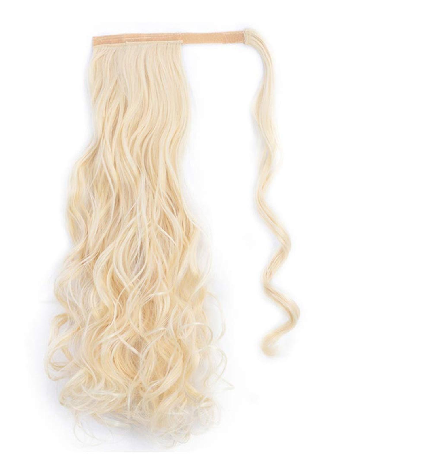 Vibrant 22-Inch Corn Wavy Long Synthetic Ponytail Wig | Brown Clip-In Hair Extension | Stylish Ponytail Hair Piece - Buy Online on GoSupps.com