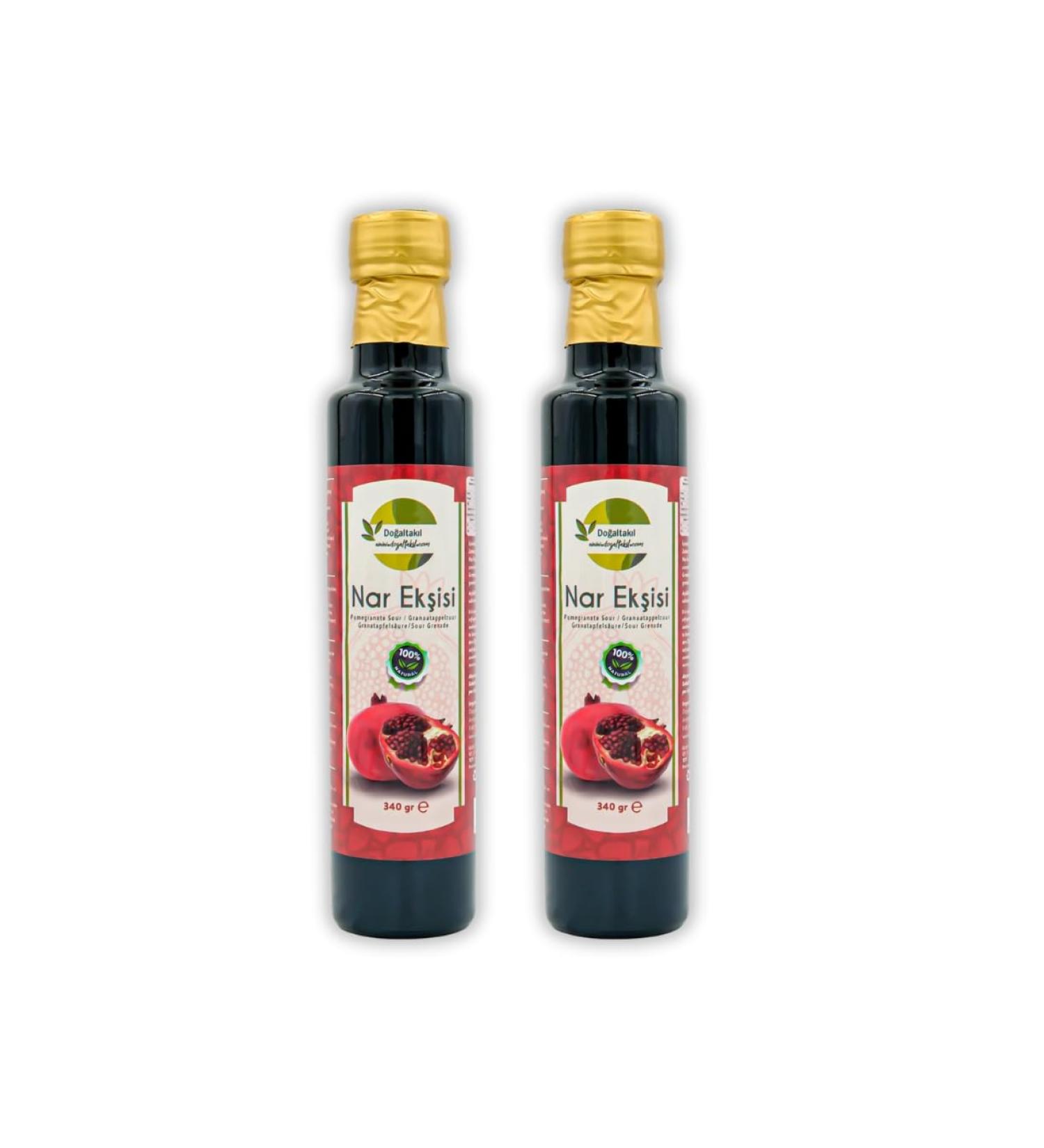 100% Natural Pomegranate Molasses - Seasonally Picked Fresh Pomegranate Extract - 340g (Pack of 2)
