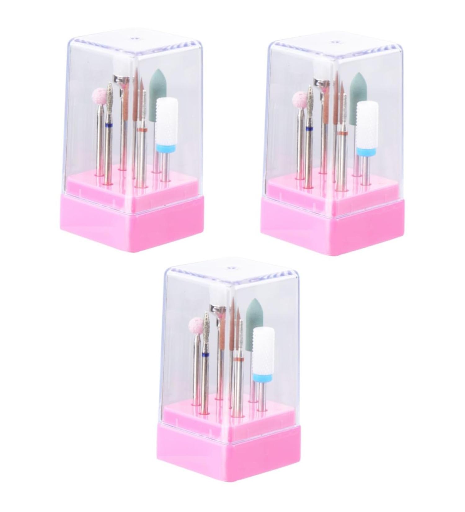 FRCOLOR 3 Sets manicure tools nails drill bits kit de manicura nail polisher drill bits electric nail drill metal nail art nail drill tool gel Drill set nail file Acrylic to rotate alloy - Buy Online on GoSupps.com