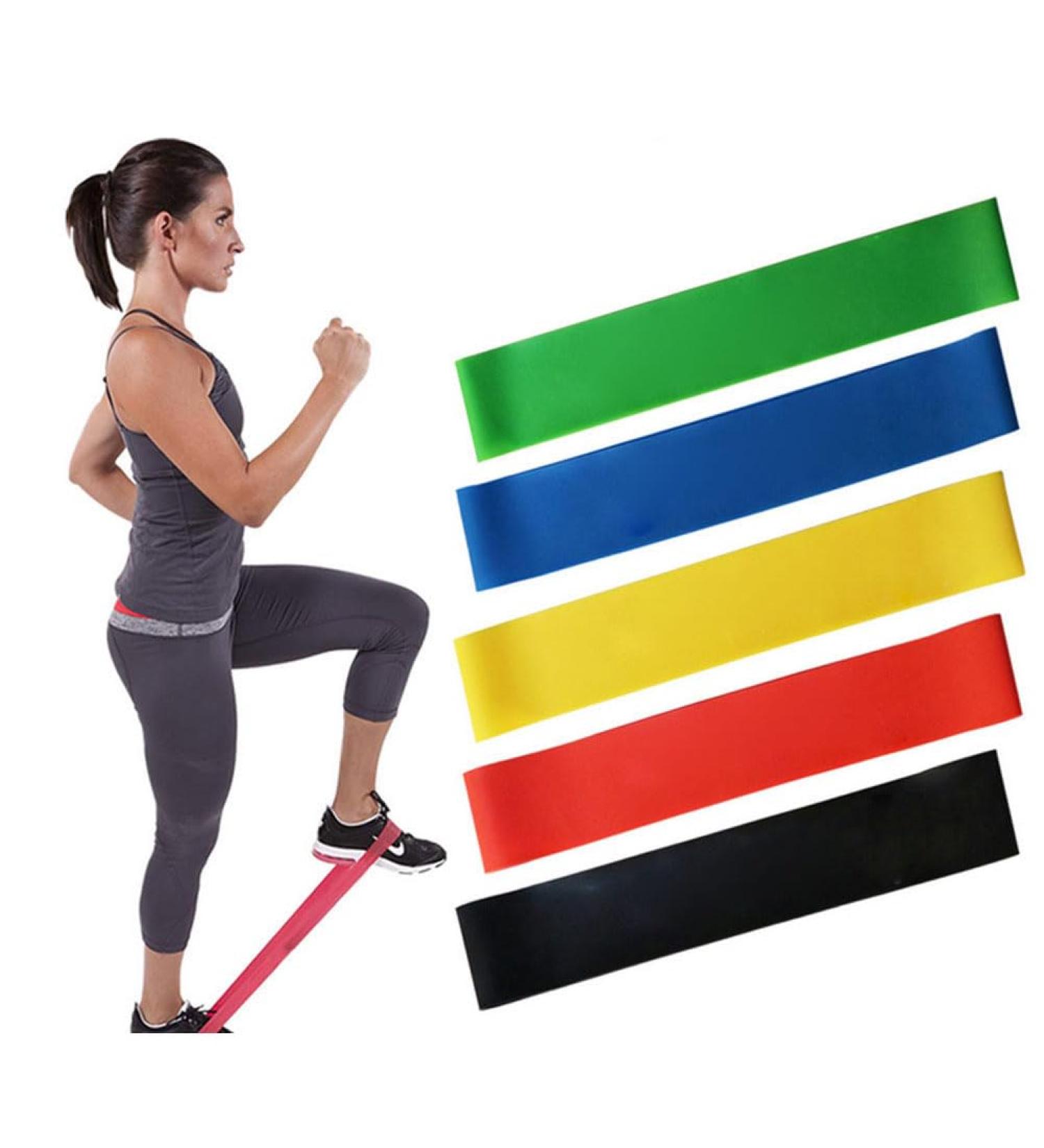 Resistance Bands for Working Out Set of 5 Resistance Loop Exercise Bands Women & Men Exercise Bands Set with Carry Bag Instruction Guide for Whole-Body Fitness Strength Training - Buy Online on GoSupps.com