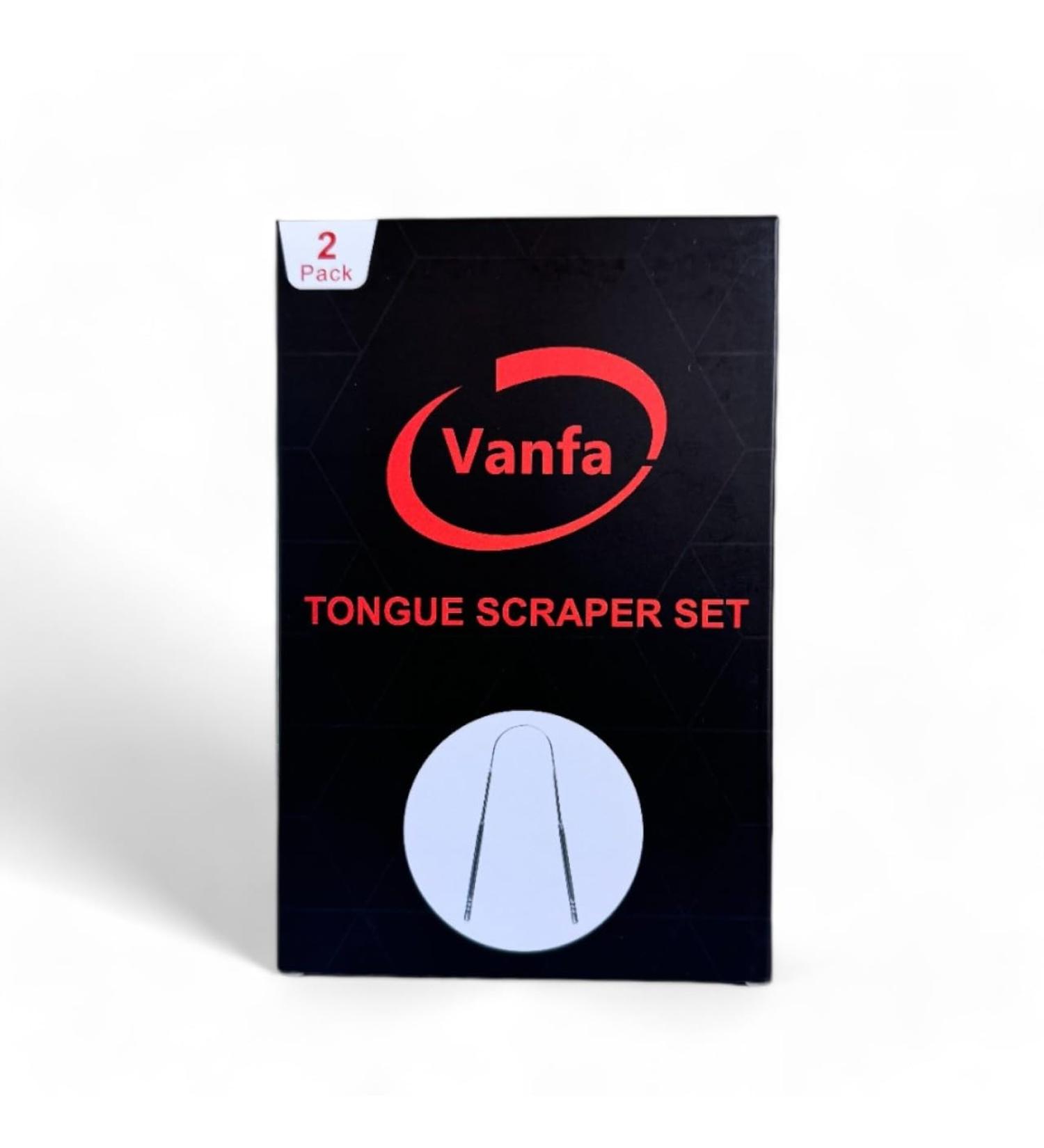 Tongue Scraper for Adults with Cases 2-Pack Stainless Steel Reduce Bad Breath Tongue Scrubber Easy to Use Tongue Cleaner for Oral Care & Hygiene Item: #79020 Tongue Scraper Set Item: #79020