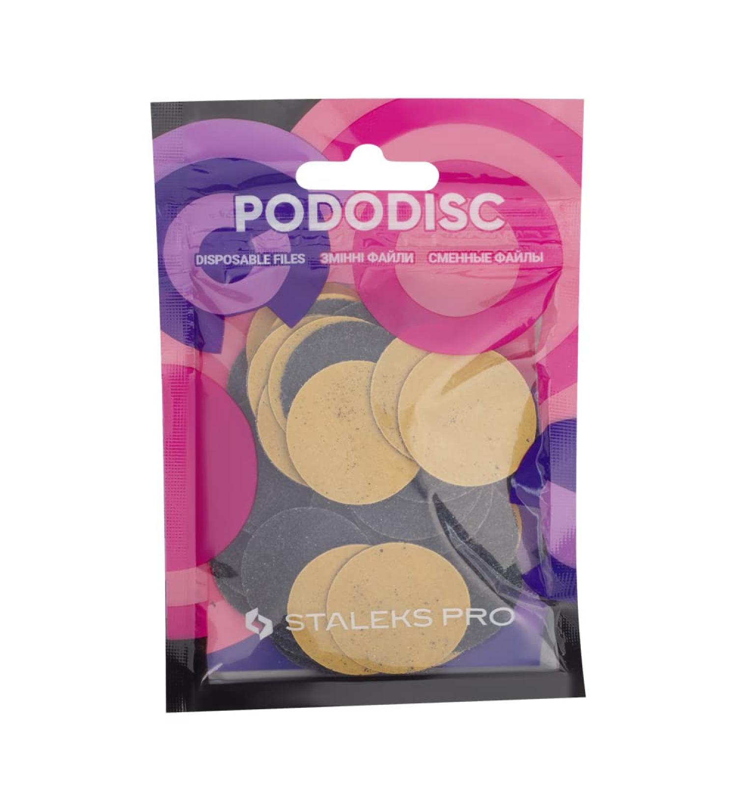 VJ STALEKS PRO Pododisc Refill 50 Disposable Pedicure Stickers (Rugosity - 80) PDF-25-80 pedicure dry skin cracked feet soles heel caluses dead skin hard skin callus remover scrubber - Buy Online on GoSupps.com