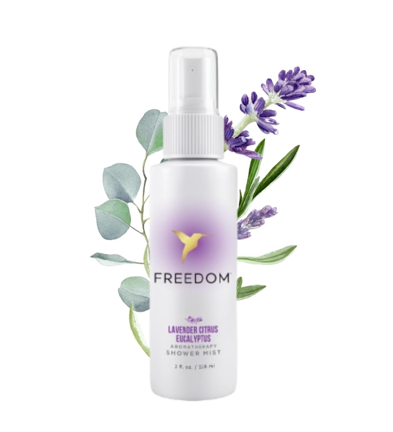 Freedom Shower Mist Spray - Natural Aromatherapy Spritz for Sauna - at Home Spa Experience - Lasts Up to 100 Showers Vegan Aluminum-Free (2 fl oz Pure Lavender Eucalyptus) Lavender 2 Fl Oz (Pack of 1) - Buy Online on GoSupps.com