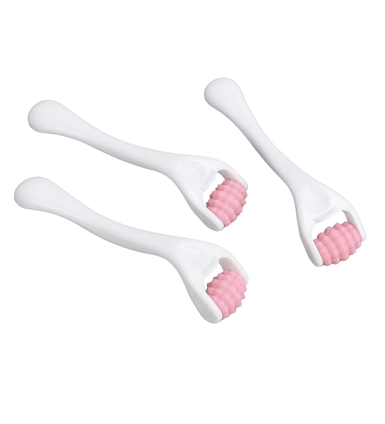 DAUZ Face Muscle Massage Roller - Portable Silicone Face Roller for Office Use (Pink) - Best International Shipping Available - Buy Online on GoSupps.com