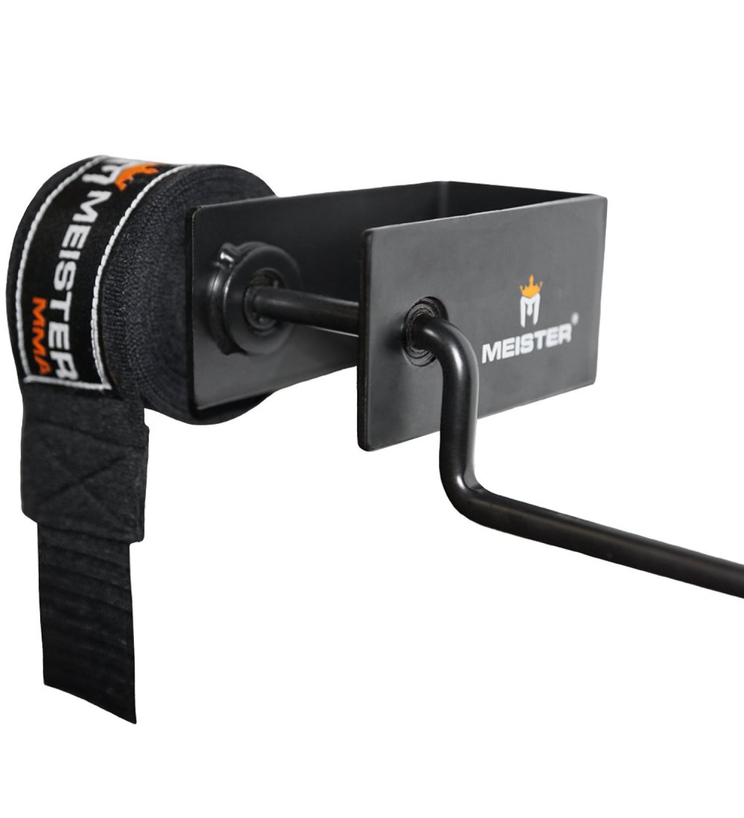 Meister Mounted Hand Wrap Roller - Universal Fit for Boxing & MMA Wraps - Black - Buy Online on GoSupps.com