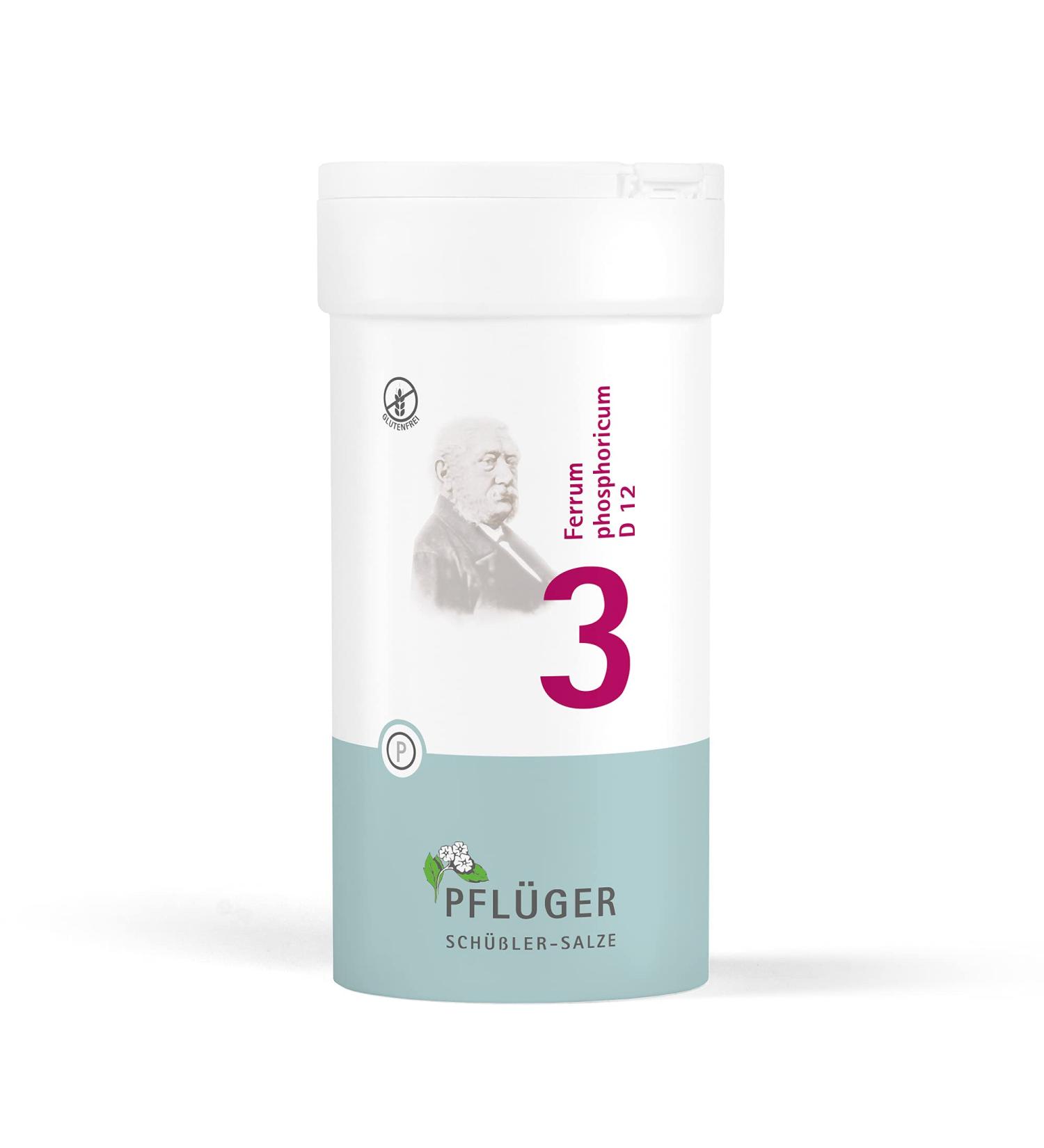 Pfl ger Sch ßler Salze No. 3 Ferrum Phosphoricum D12 - 400 Tablets | Gluten-Free Immune Support & Energy Boost - Buy Online on GoSupps.com