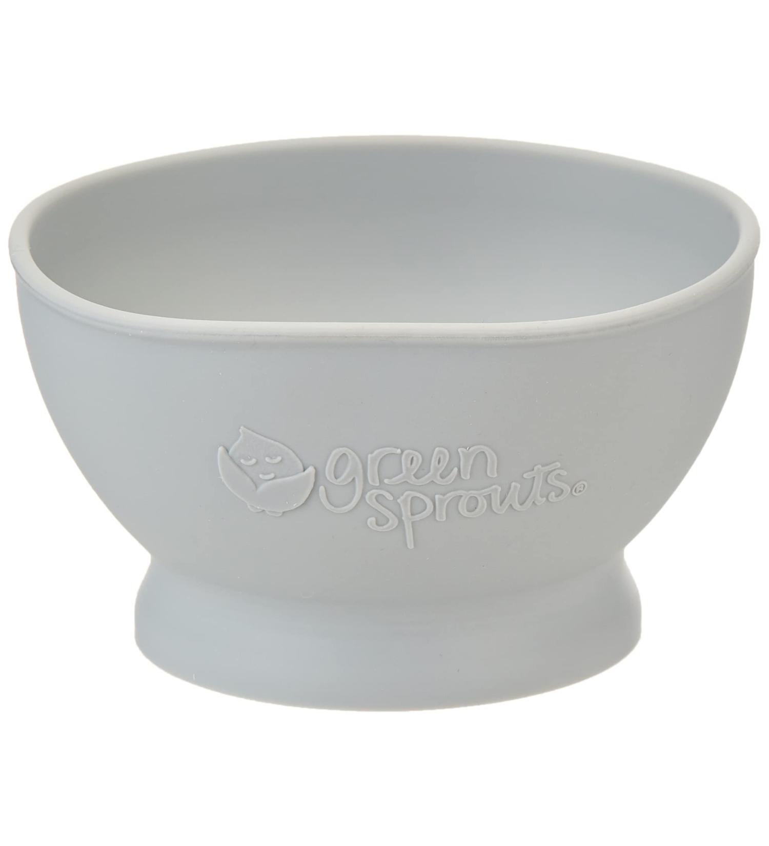 Green Sprouts Gray Feeding Bowl for 6+ Months - Baby Feeding Essentials - Buy Online on GoSupps.com