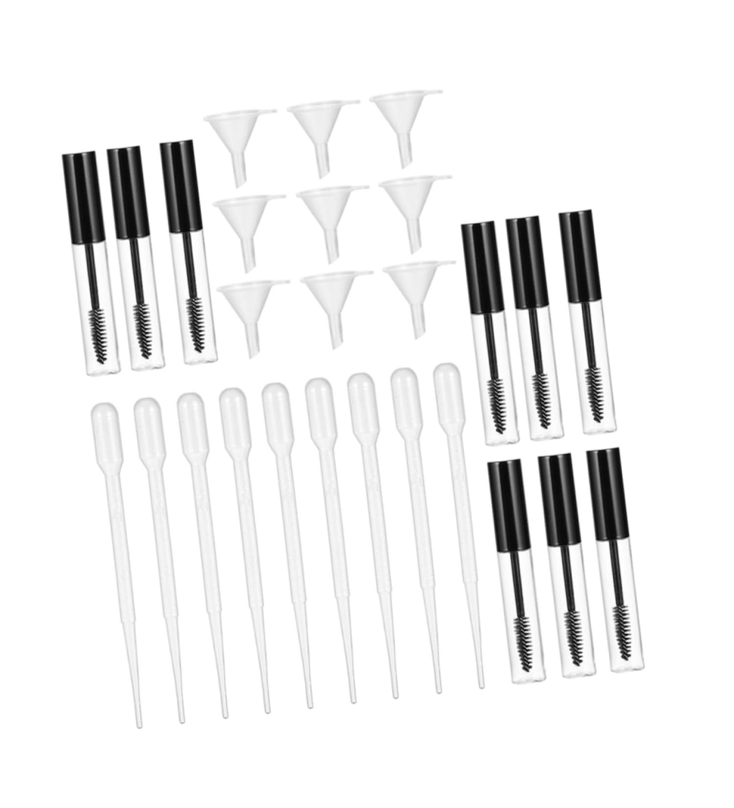 WOONEKY 9 Set Empty Mascara Bottle Eyelash Cream Tube Eyelash Growth Oil Bottle Tube Bottle Abs Transparent - Buy Online on GoSupps.com