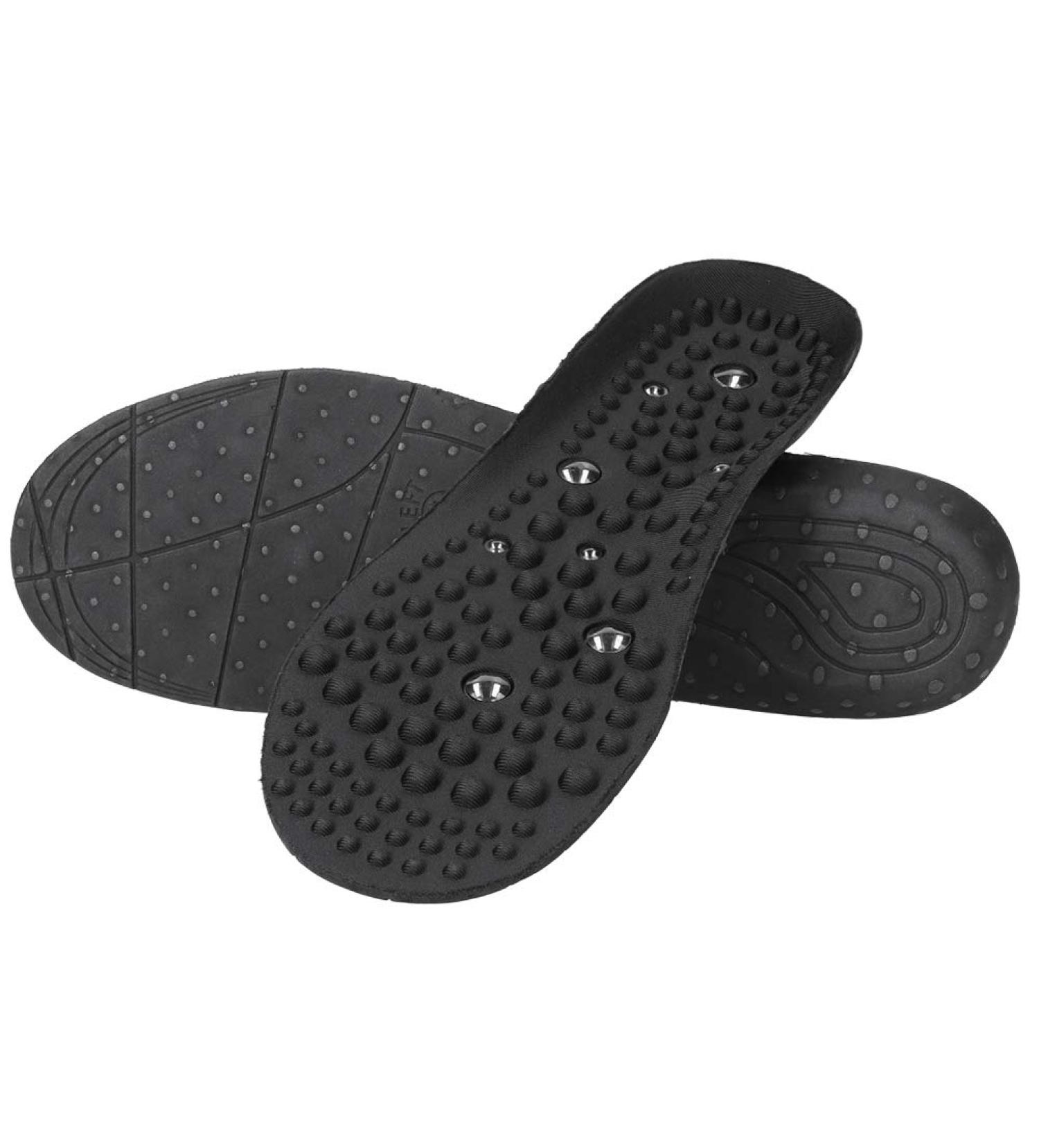 Brrnoo Magnetic Massage Insoles | Healthy Breathable Foot Acupoint & Reflex Massage | Promote Blood Circulation | Small Size 35-41 - Black - Buy Online on GoSupps.com