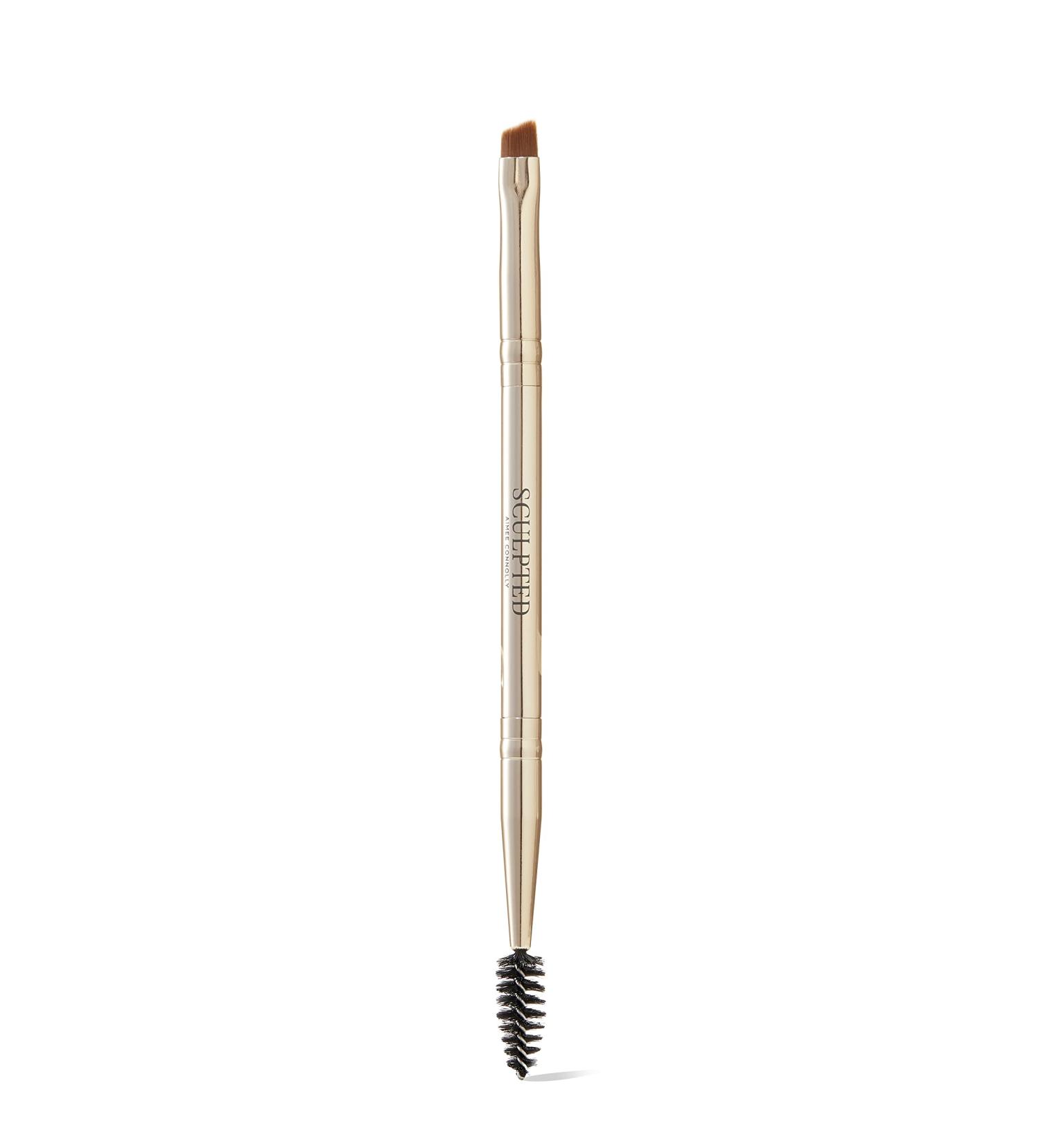 Double-Ended Angle Duo Brow and Liner Makeup Brush from Sculpted by Aimee - 2 in 1 Combining and Shaping Brush