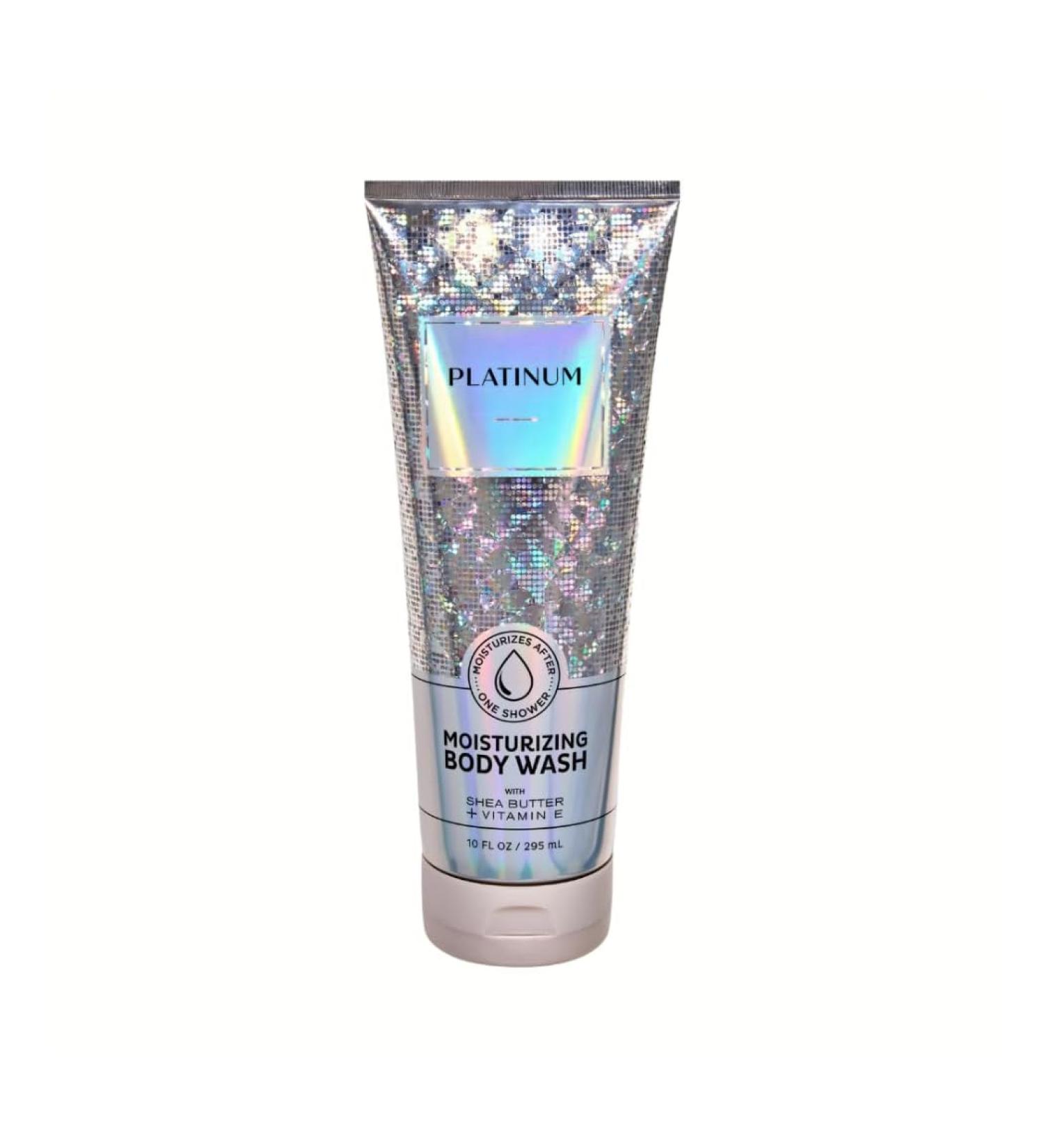 Bath & Body Platinum Moisturizing Body Wash with Shea & Cocoa Butter 10 fl oz / 295 mL (Packaging Artwork Styles May Vary)