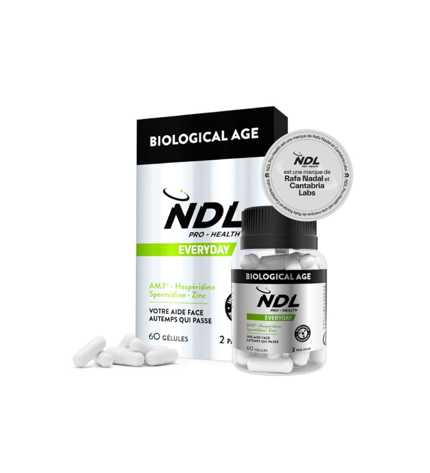 NDL Pro-Health Biological Age - Dietary Supplement with I AM3 and Zinc Helps Protect Cells from Oxidative Stress Anti-Aging 60 Capsules - Buy Online on GoSupps.com