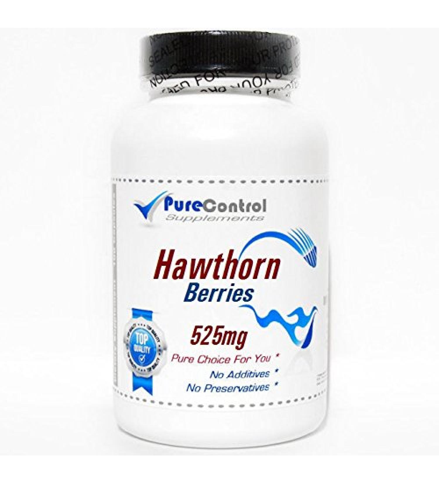 Hawthorn Berries 525mg // 100 Capsules // Pure // by PureControl Supplements