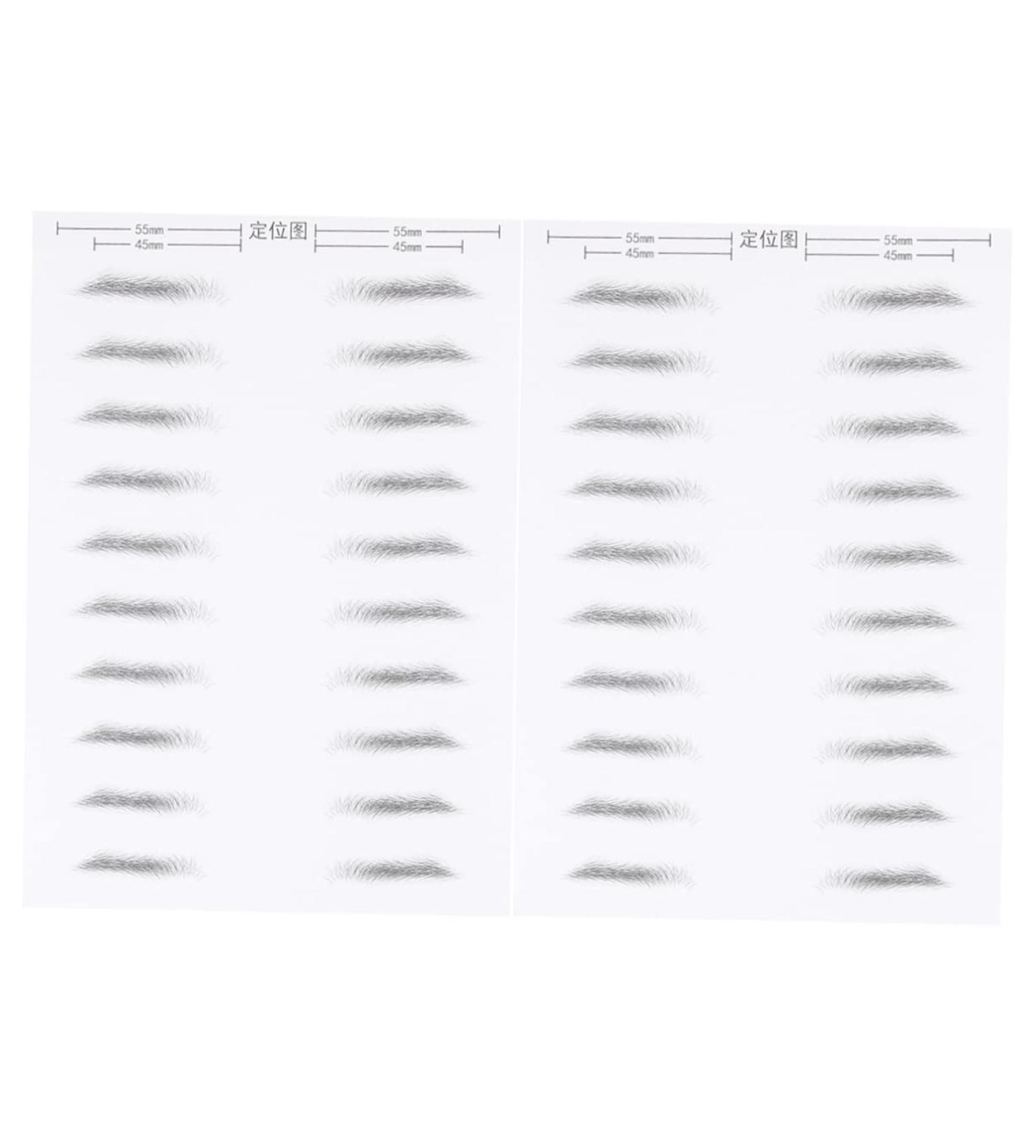PLAFOPE 2 Pairs Hair- Like Authentic Eyebrows Eyebrow Makeup Tools Eyebrow Stickers Patch 3d Artificial - Buy Online on GoSupps.com