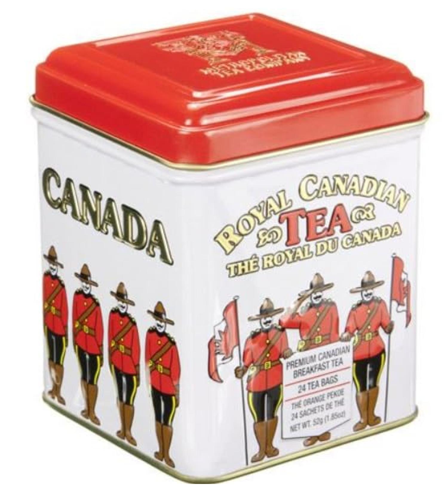 The Metropolitan Tea Company RCMP Canadian Breakfast Tea Tin Box of 24 Tea Bags - Buy Online on GoSupps.com