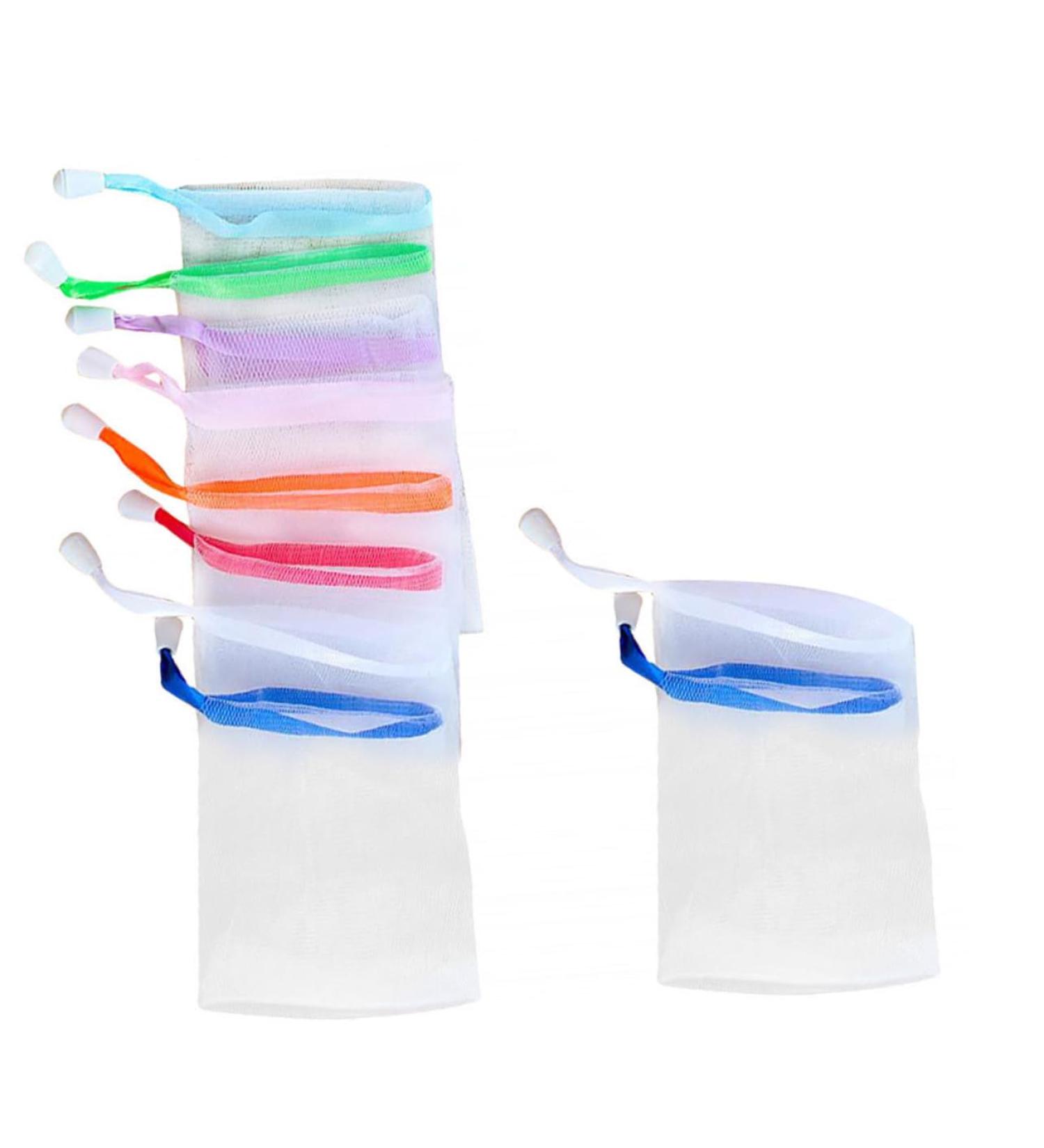 Baluue 30 Pcs Soap Foaming Net Shower Foaming Nets Mesh Bags Drawstring Soap Net Bag Bar Soap Mesh Bag - Buy Online on GoSupps.com