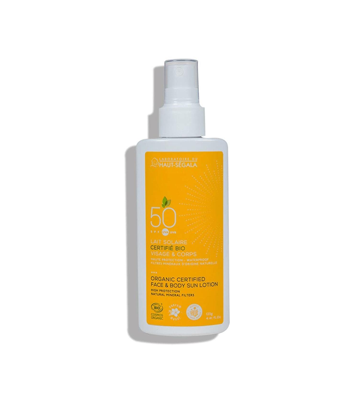 Haut-Ségala Laboratory Sun Milk SPF50 Organic 125g