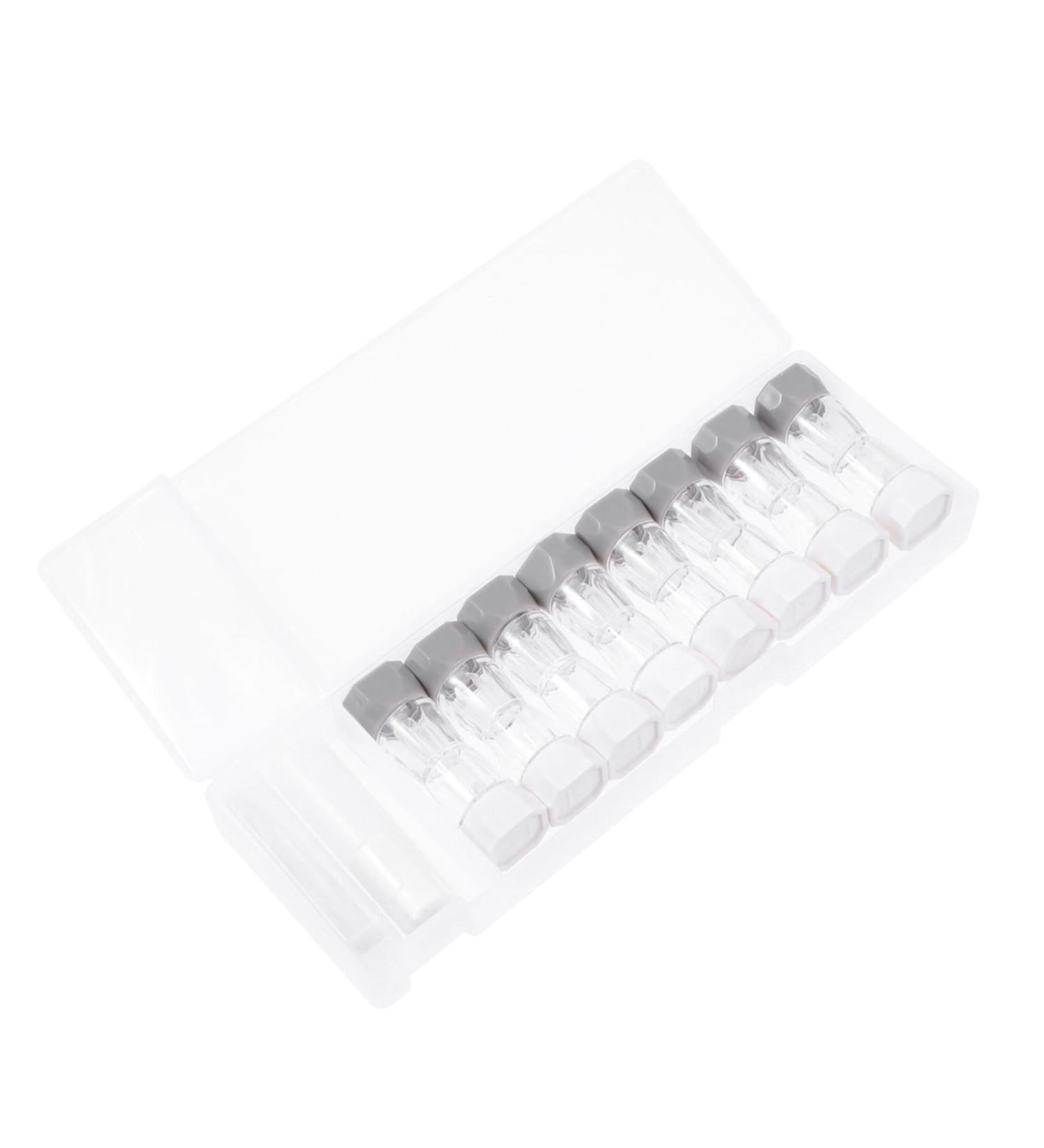 Partykindom 8-Pack Colored Contact Lenses Case - Travel-Friendly Storage & Carrying Bag - Durable ABS Suits - Compact 21x7x2.5cm - Buy Online on GoSupps.com