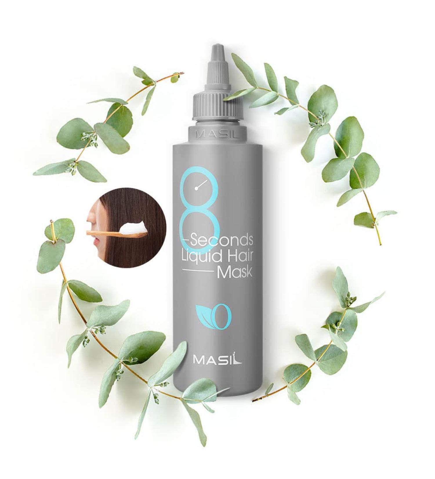 Masil Volume Hair 8 Seconds Liquid Hair Mask 3.38floz - Nourishing Care for Limp, Flattened, and Damaged Hair - Buy Online on GoSupps.com