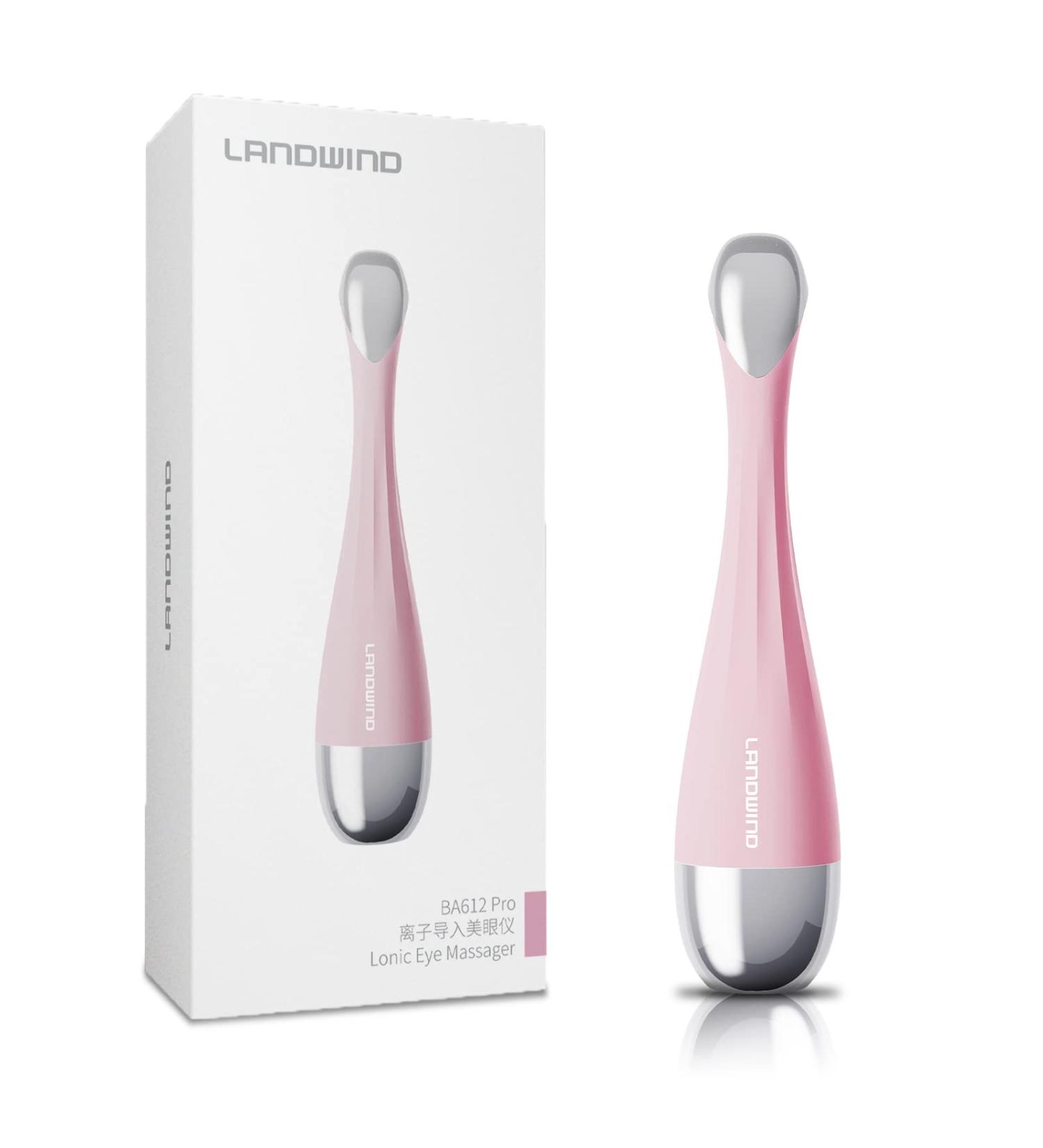 LANDWIND Electric Eye & Face Massage Wand with Heat Compress and Vibration - Anti Aging/Dark Circles Solution (Pink) - Buy Online on GoSupps.com