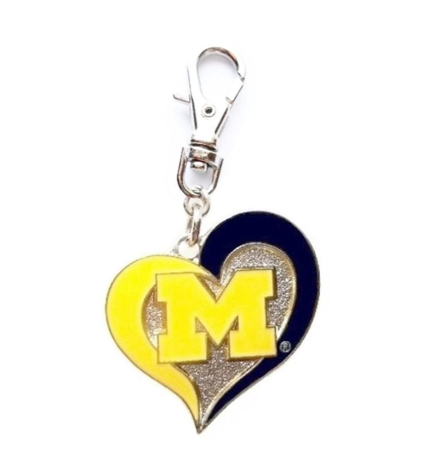 University of Michigan Wolverines Charm - Perfect for Zipper Pulls, Purses, Wallets, Backpacks, Pet Collars, Harnesses, Leashes, and More - Buy Online on GoSupps.com