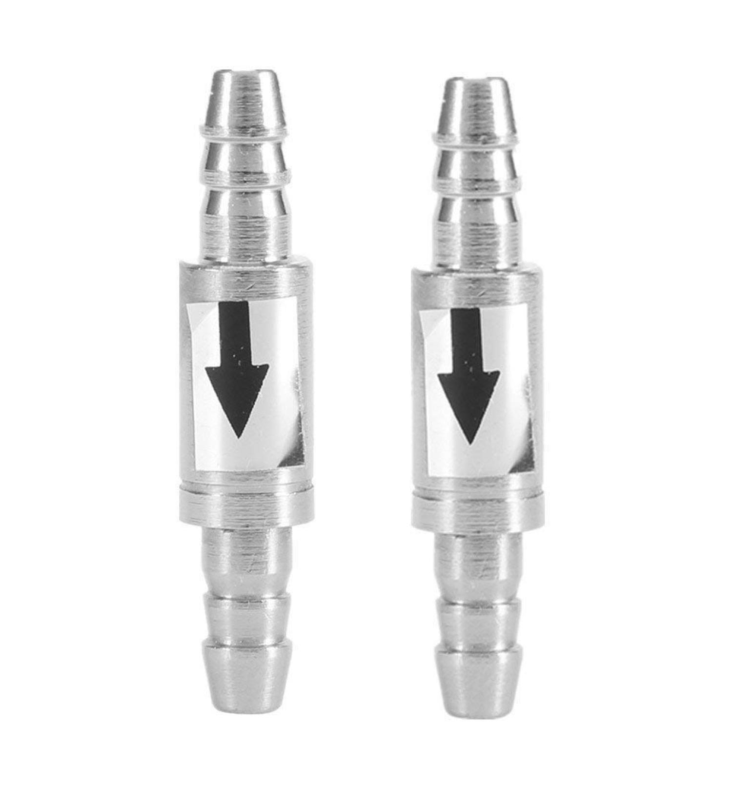 Nikou Stainless Steel One-Way Ratio Valve | Anti-Backlog Non-Return Valve for Aquarium CO2 Systems | Compatible with 4/6mm Hoses - Buy Online on GoSupps.com
