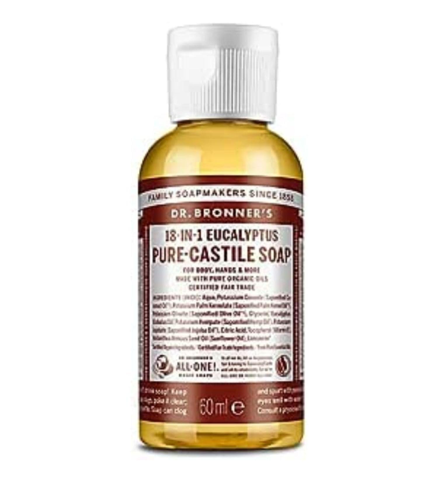 Buy Bronner's Magic Soaps Organic Eucalyptus Castile Liquid Soap 2 oz - International Shipping Available - Buy Online on GoSupps.com