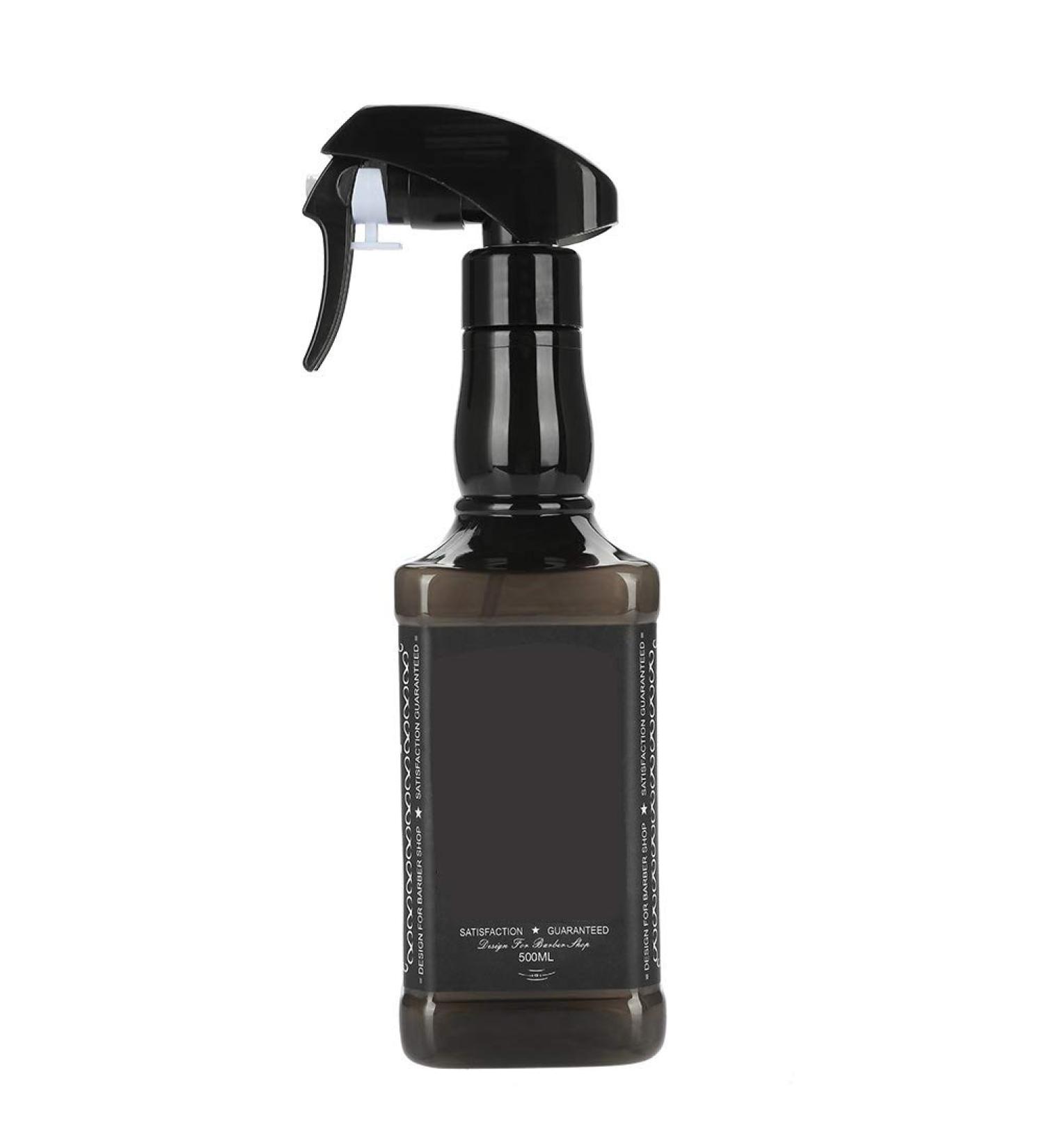 Hairdressing Spray Bottlle 500ml Plastic Hairdressing Spray Bottle Salon Barber Hair Tools Water Sprayer(Black) - Buy Online on GoSupps.com